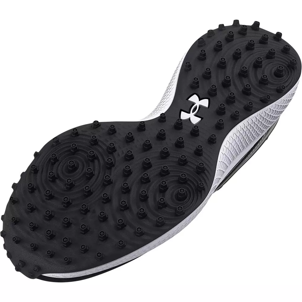 Under Armour Yard Turf "Black/White" Grade School Boys' Baseball Shoe - BLACK/WHITE