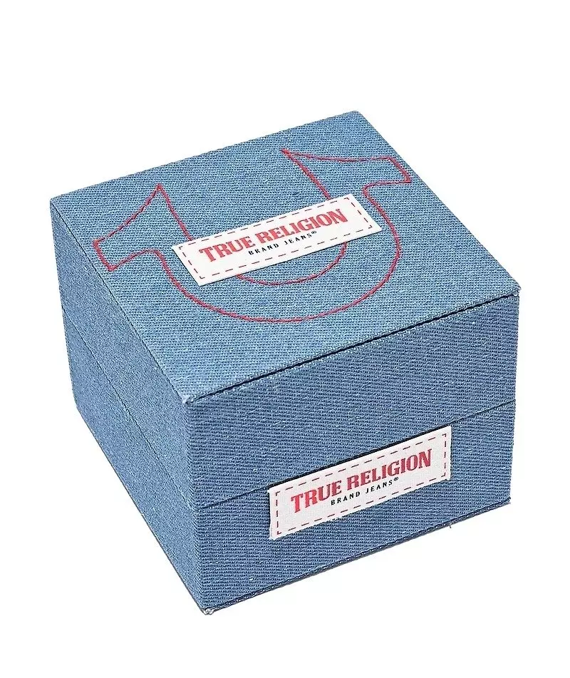 True Religion Men's Buddha Guitar Logo Watch - Silver - SILVER