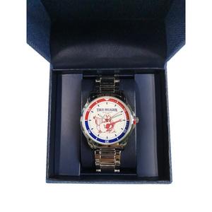 True Religion Men's Buddha Guitar Logo Watch -Silver