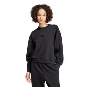 adidas Women's ALL SZN Fleece Loose Sweatshirt - Black
