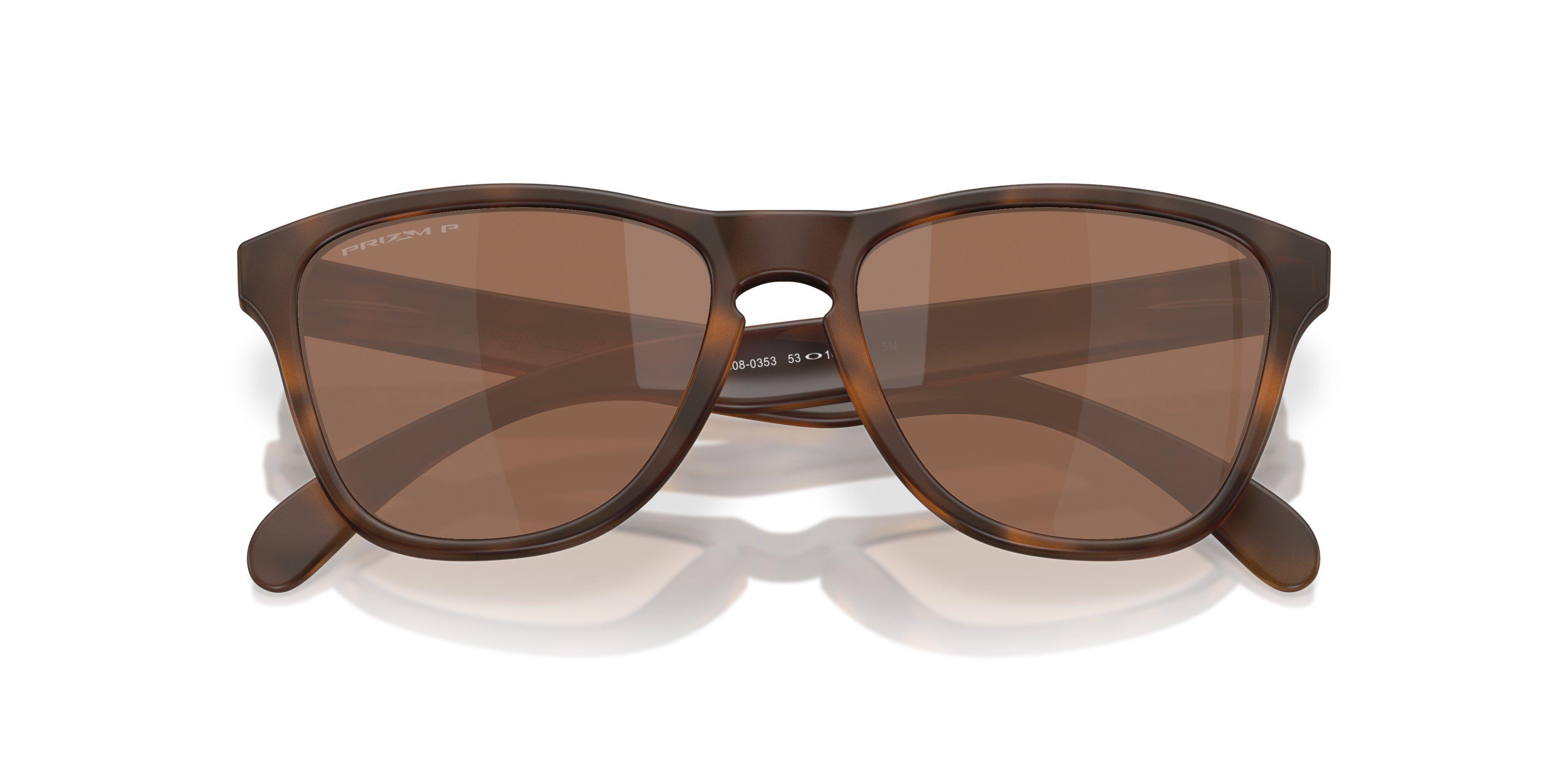 Oakley Frogskins S Prizm Tungsten Sunglasses - Matte Tortoise - BROWN Thumbnail View 7