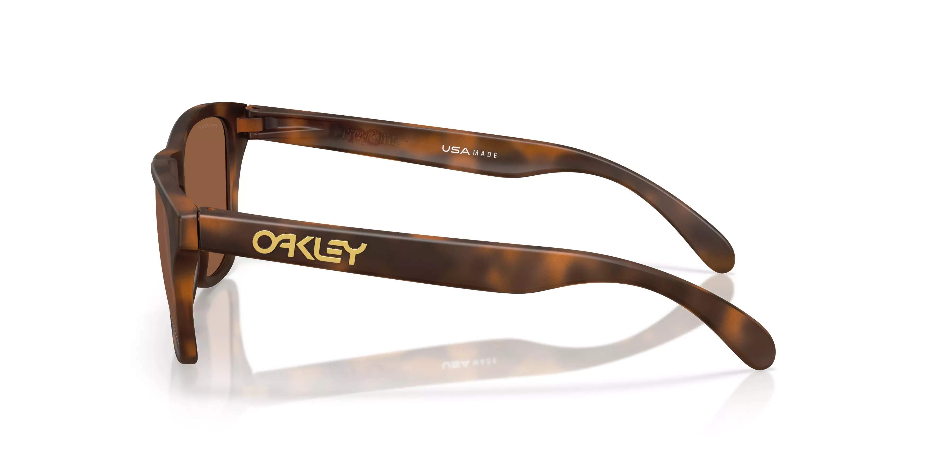 Oakley Frogskins S Prizm Tungsten Sunglasses - Matte Tortoise - BROWN