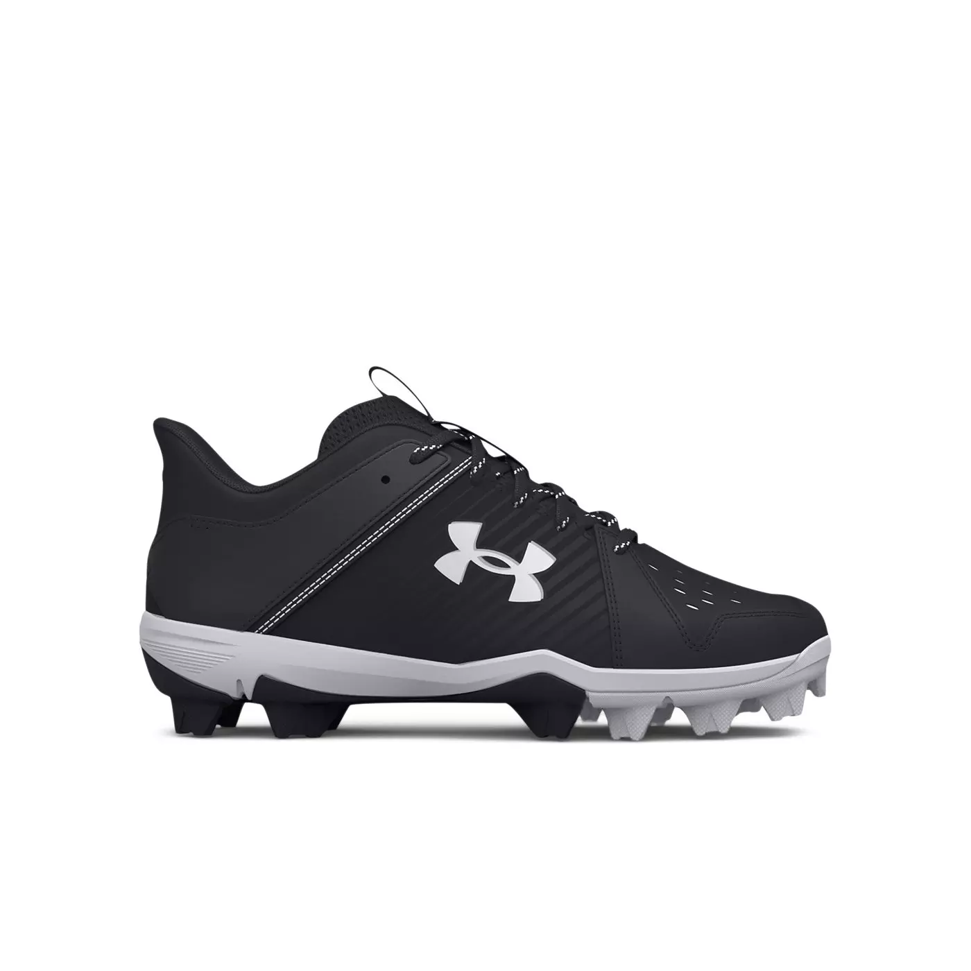 Under Armour Leadoff Low RM "Black/White" Grade School Boys' Baseball Cleat - BLACK/WHITE