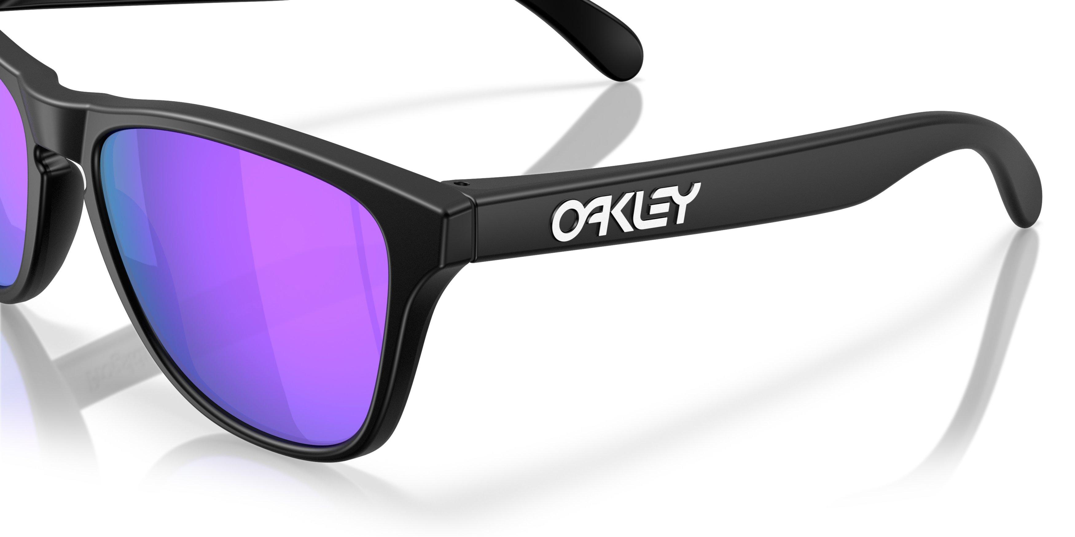 Oakley Frogskins S Prizm Violet Sunglasses - Matte Black - BLACK/VIOLET Thumbnail View 5