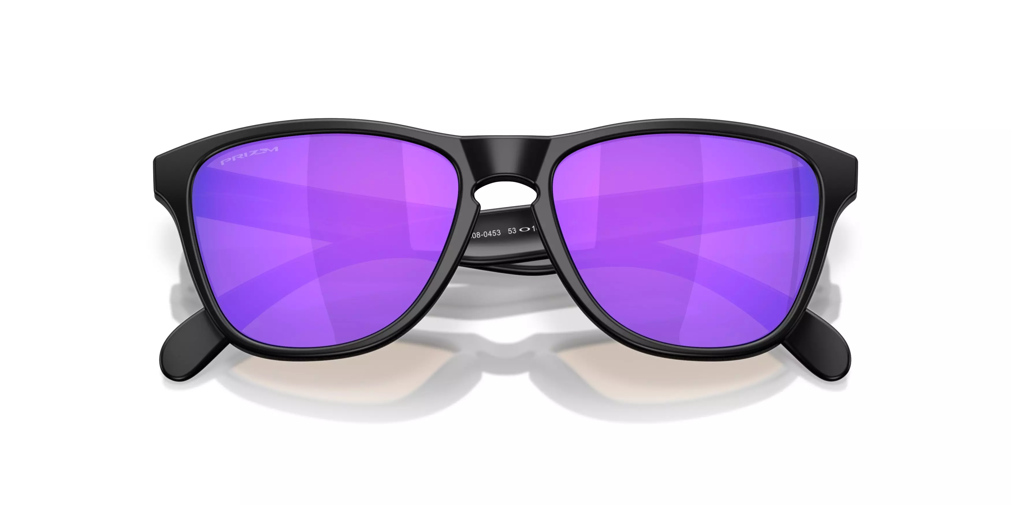 Oakley Frogskins S Prizm Violet Sunglasses - Matte Black - BLACK/VIOLET