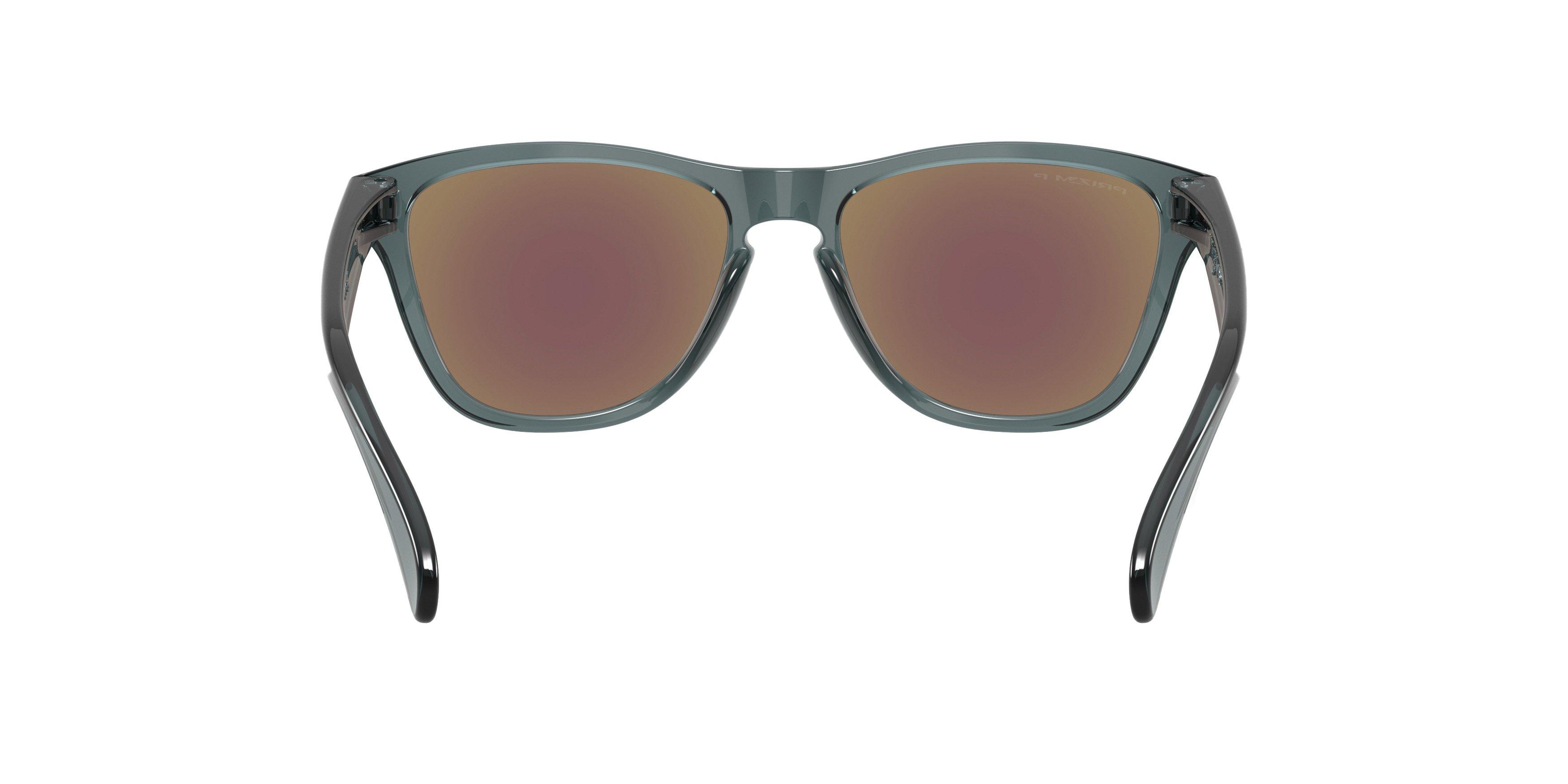 Oakley Frogskins S Prizm Sapphire Polarized Sunglasses - Crystal Black - BLACK/BLUE Thumbnail View 2
