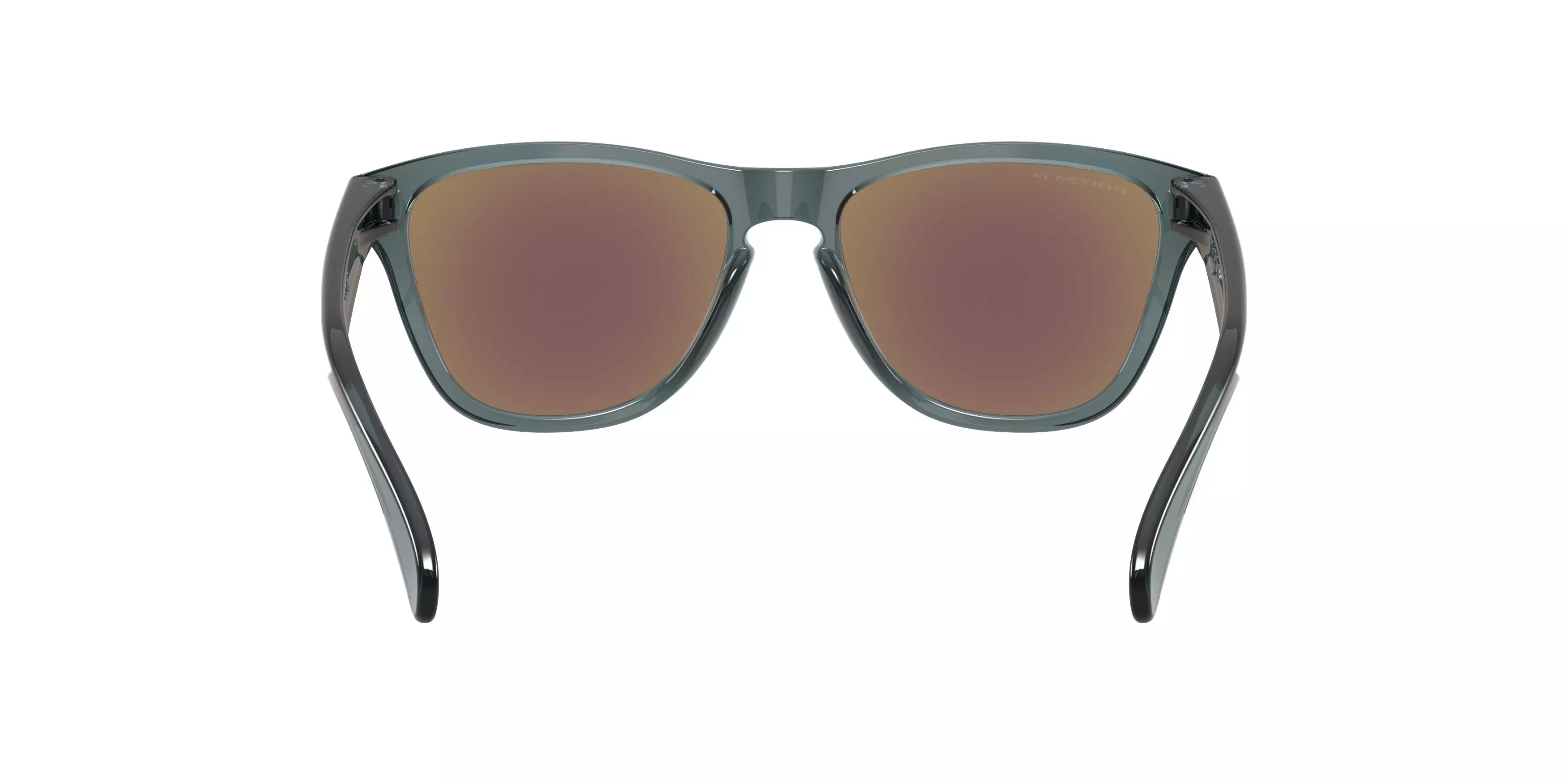 Oakley Frogskins S Prizm Sapphire Polarized Sunglasses - Crystal Black - BLACK/BLUE