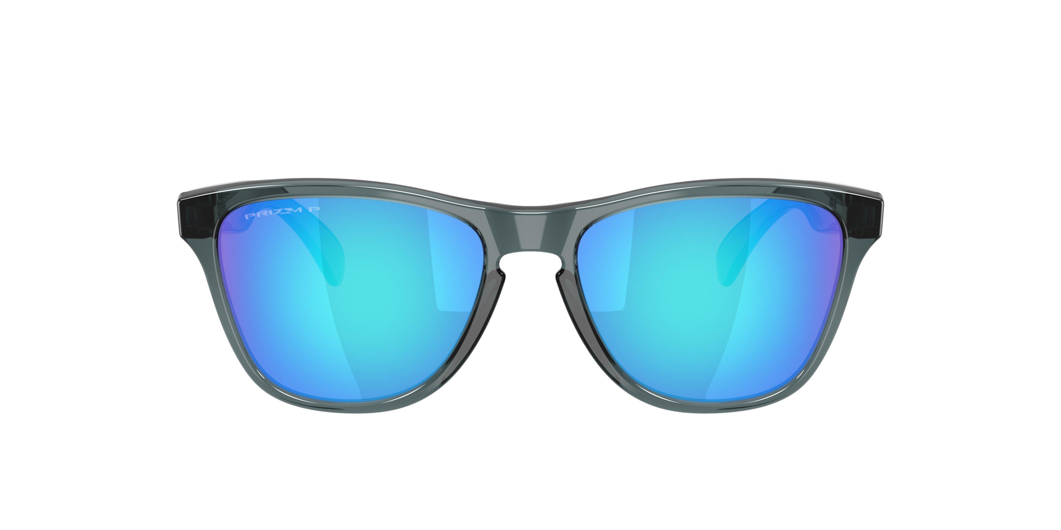 Oakley Frogskins S Prizm Sapphire Polarized Sunglasses - Crystal Black - BLACK/BLUE Thumbnail View 3