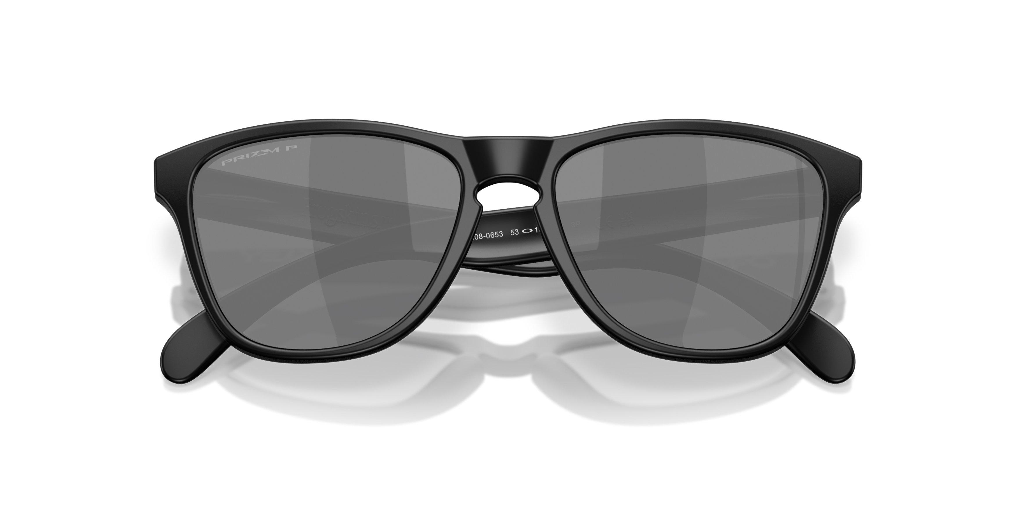 Oakley Frogskins S Prizm Black Polarized Sunglasses - Matte Black - BLACK Thumbnail View 7