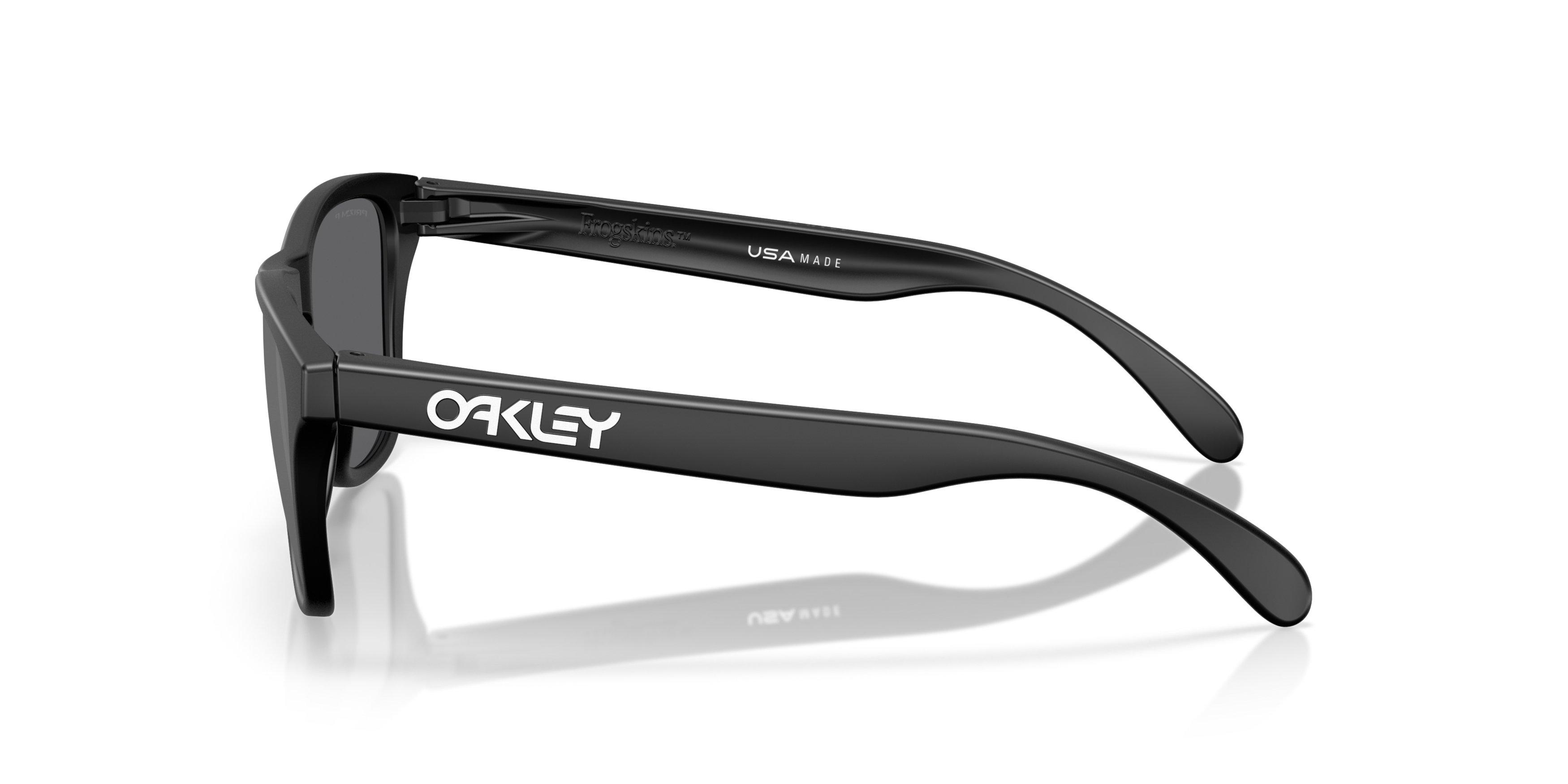 Oakley Frogskins S Prizm Black Polarized Sunglasses - Matte Black - BLACK Thumbnail View 8