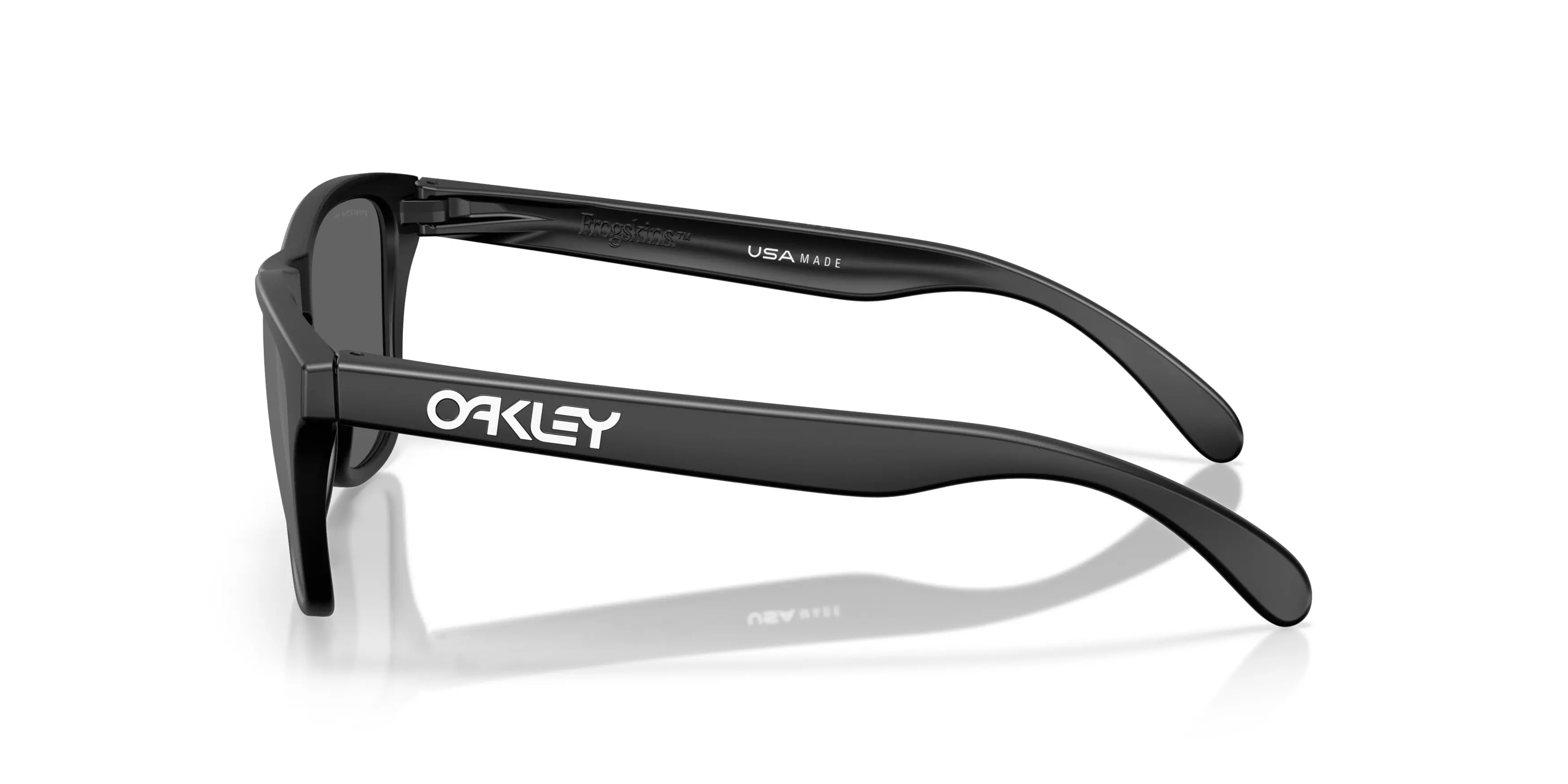 Oakley Frogskins S Prizm Black Polarized Sunglasses - Matte Black - BLACK