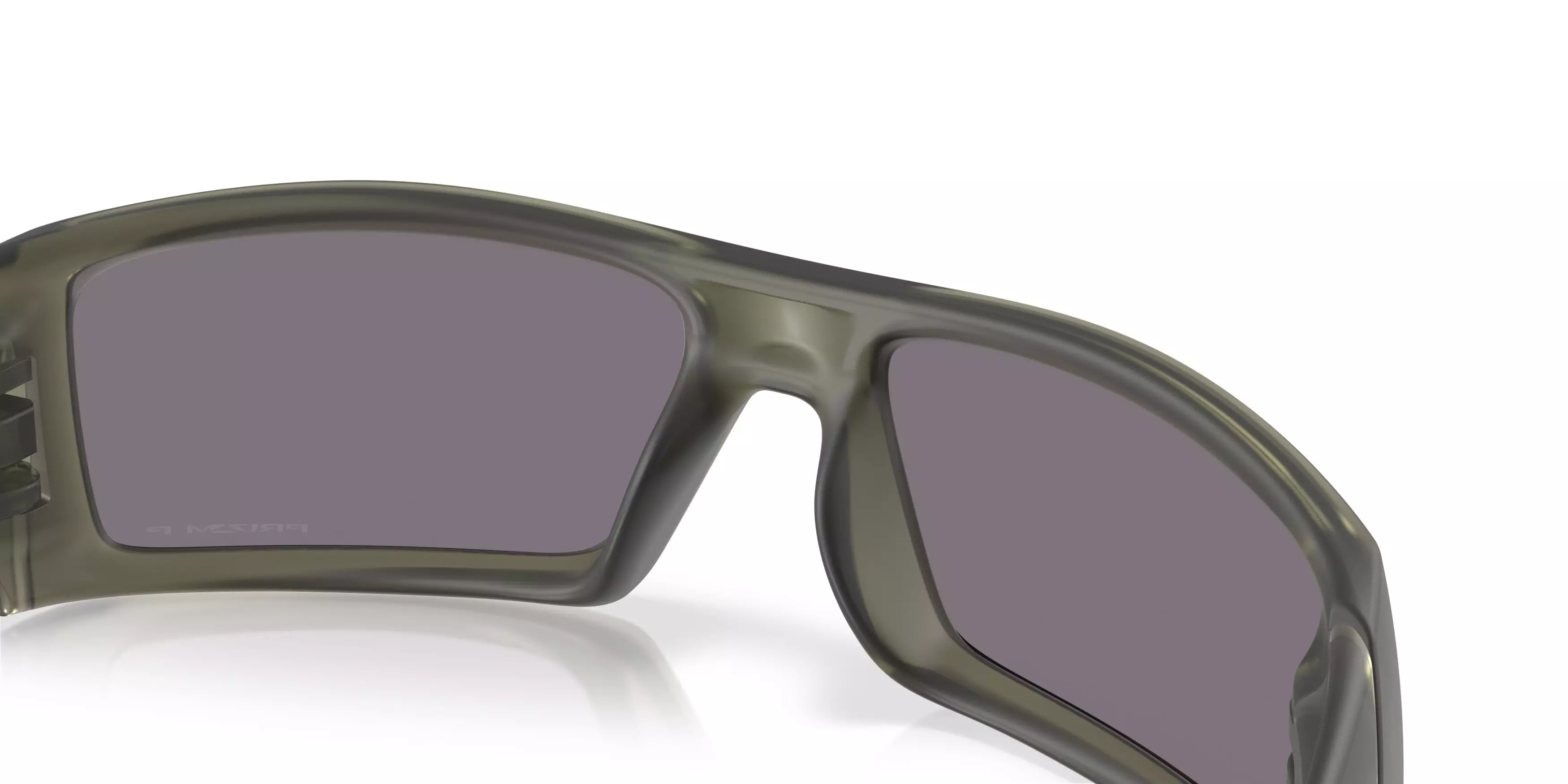 Oakley Gascan Prizm Grey Polarized Sunglasses - Transparent Olive Ink - GREEN/GREY