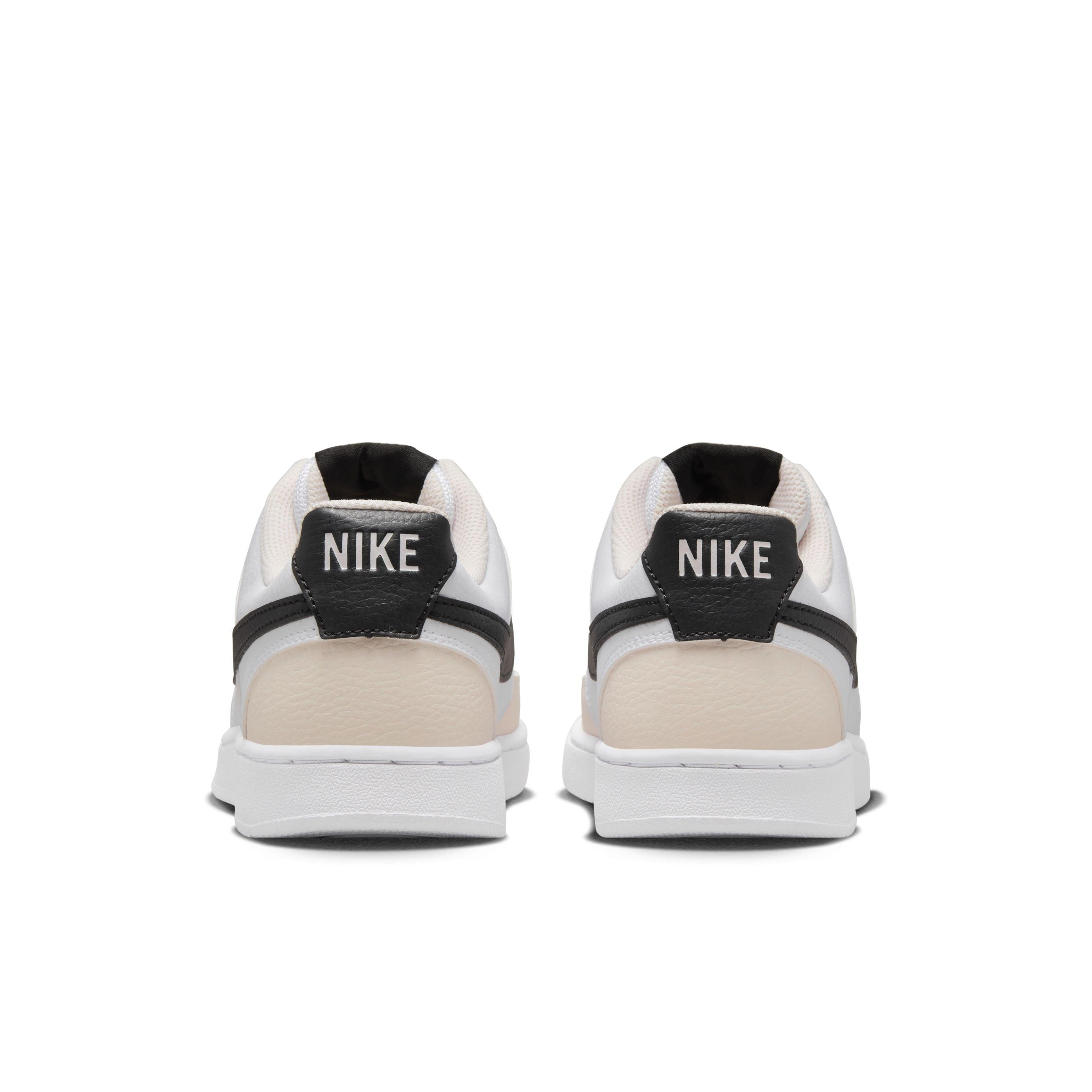 Nike Court Vision Low "White/Light Soft Pink/Black" Women's Shoe - WHITE/LT PINK/BLACK Thumbnail View 5