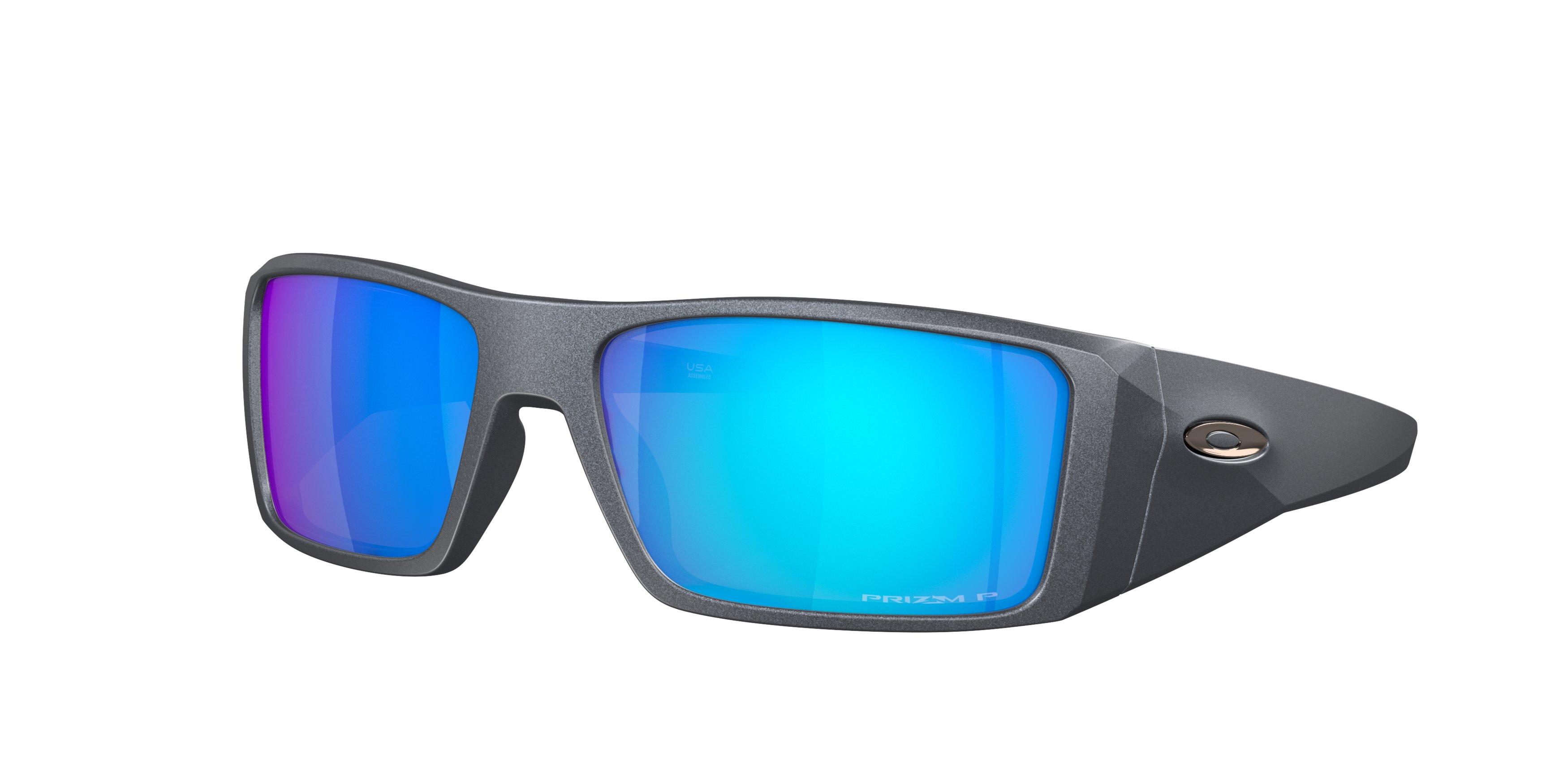 Oakley Heliostat Prizm Sapphire Polarized Sunglasses - Blue Steel - BLUE Thumbnail View 1