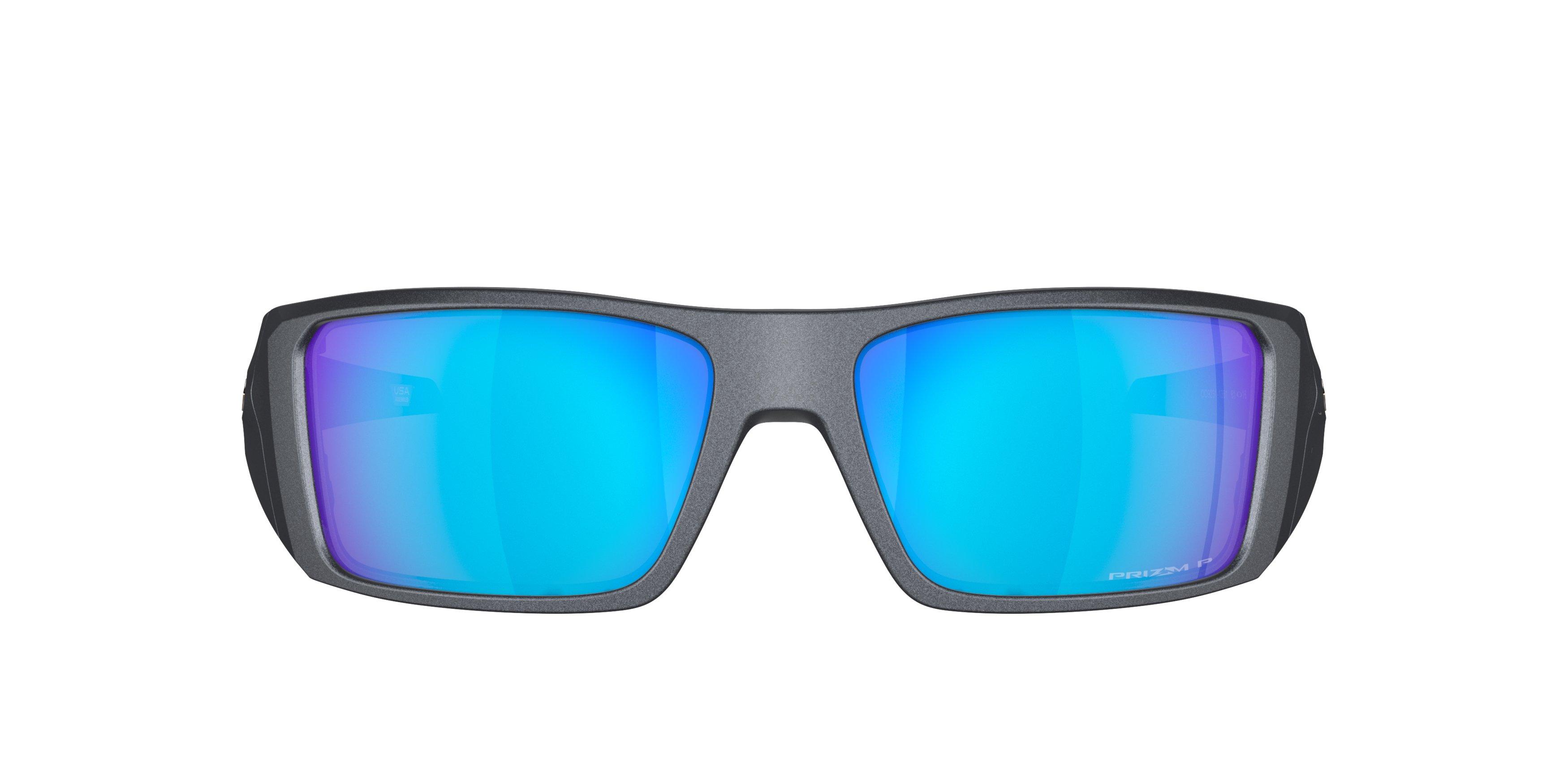 Oakley Heliostat Prizm Sapphire Polarized Sunglasses - Blue Steel - BLUE Thumbnail View 3