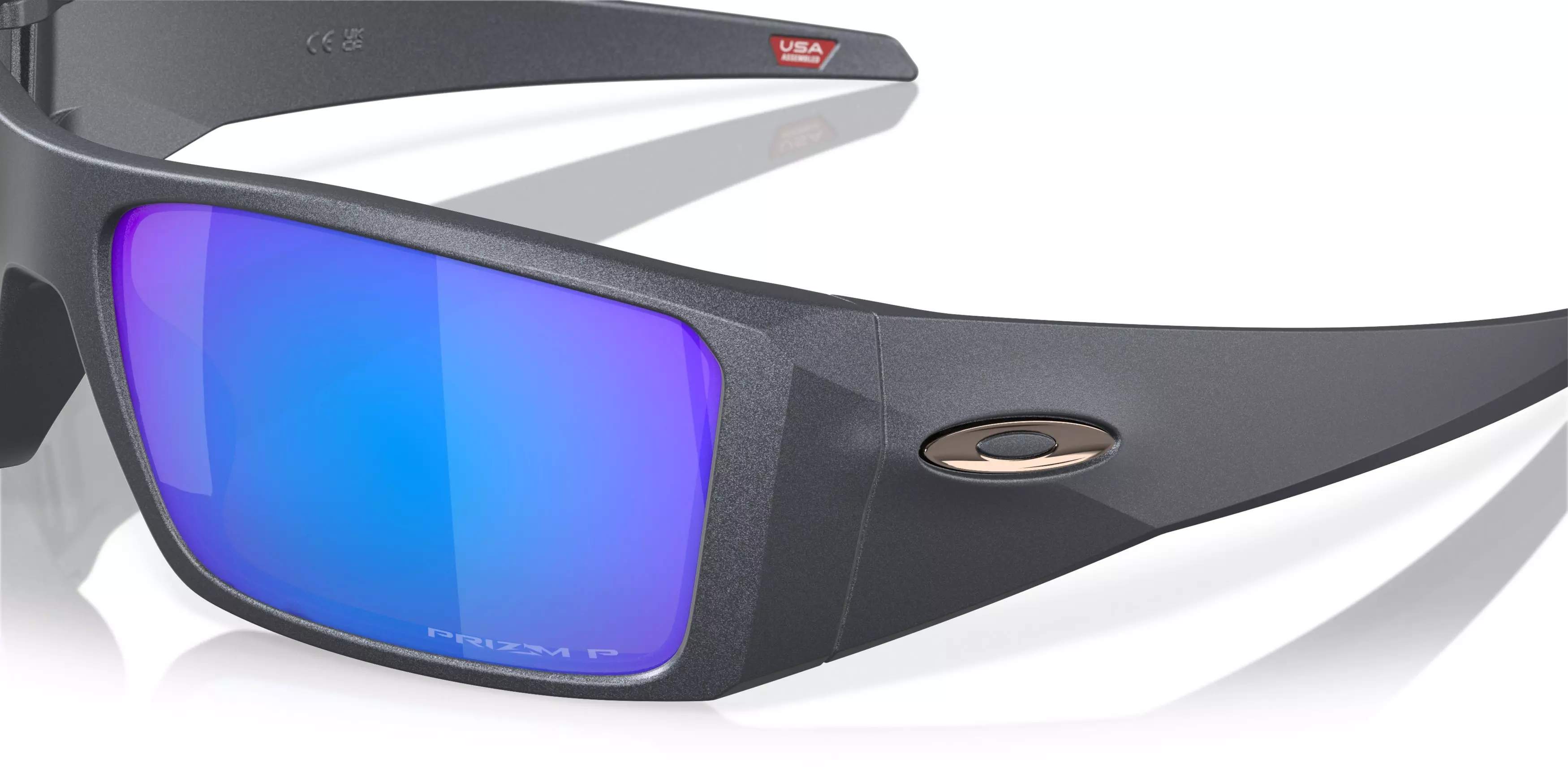 Oakley Heliostat Prizm Sapphire Polarized Sunglasses - Blue Steel - BLUE