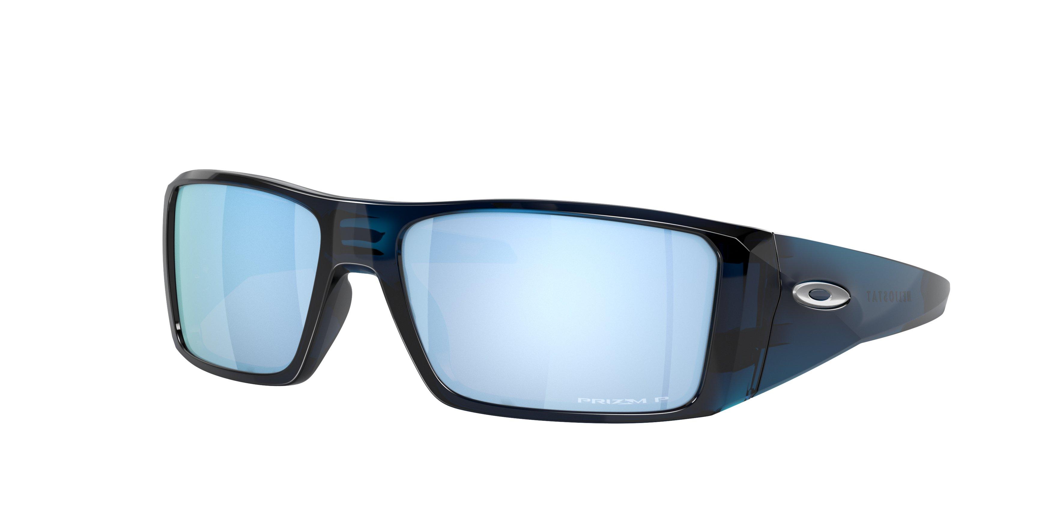 Oakley Heliostat Prizm Deep Water Polarized Sunglasses - Transparent Poseidon - BLUE Thumbnail View 1