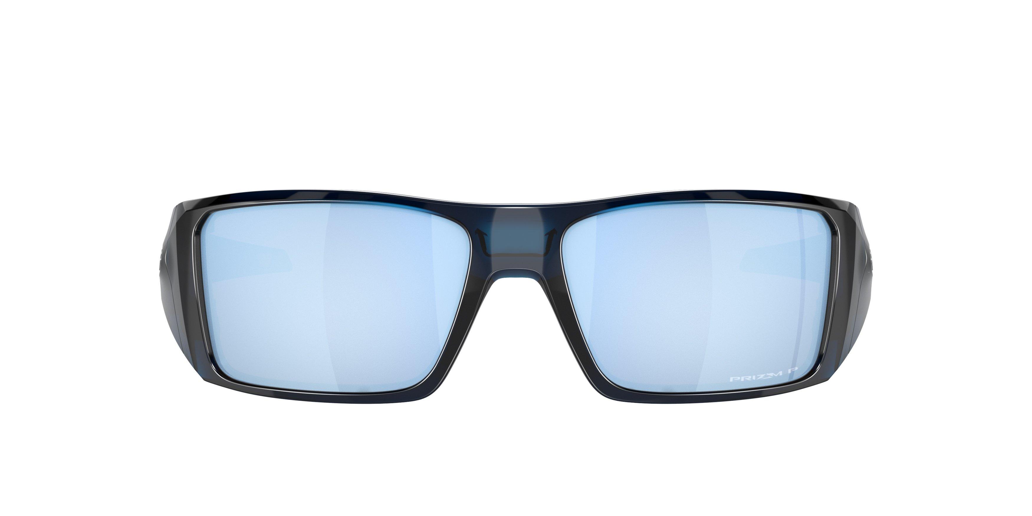 Oakley Heliostat Prizm Deep Water Polarized Sunglasses - Transparent Poseidon - BLUE Thumbnail View 3