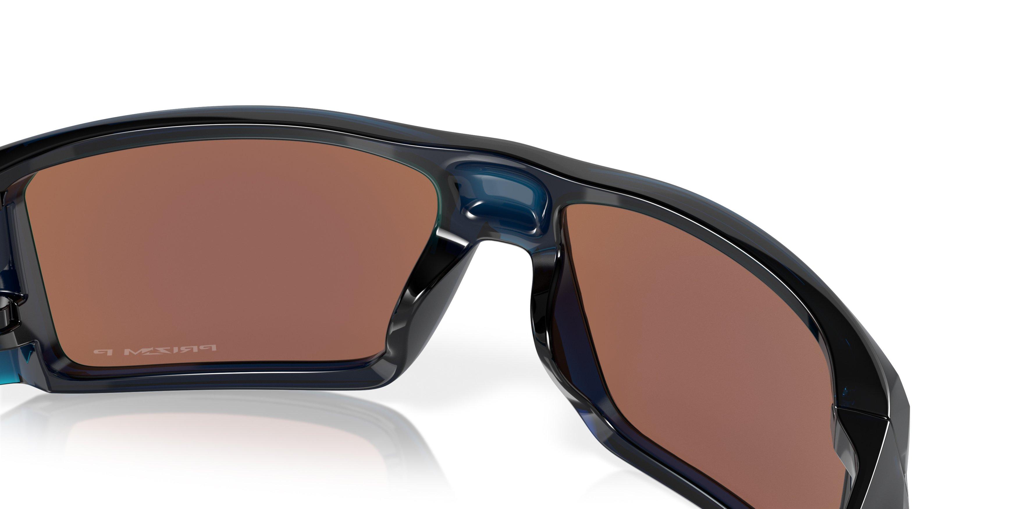 Oakley Heliostat Prizm Deep Water Polarized Sunglasses - Transparent Poseidon - BLUE Thumbnail View 6