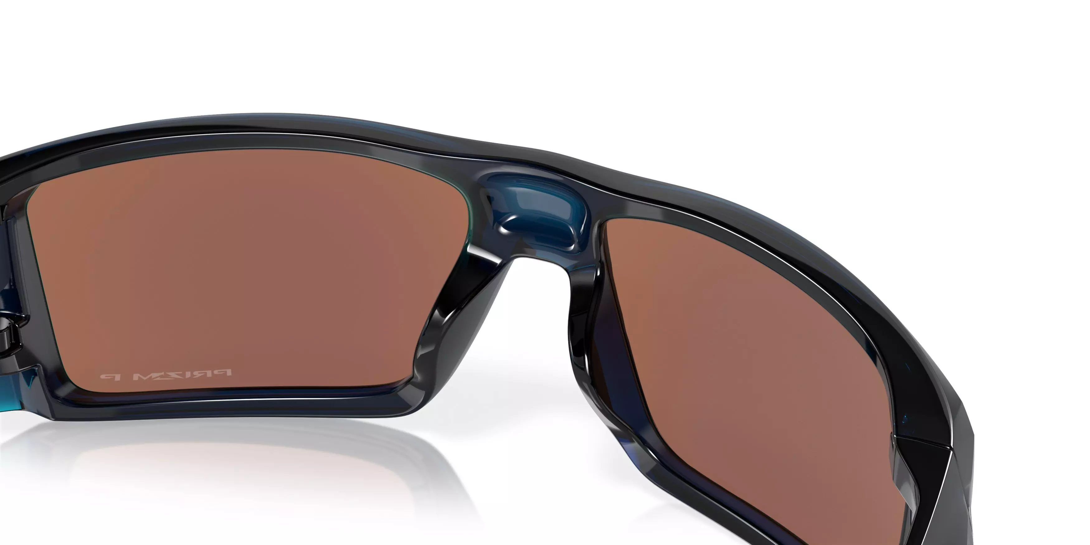 Oakley Heliostat Prizm Deep Water Polarized Sunglasses - Transparent Poseidon - BLUE