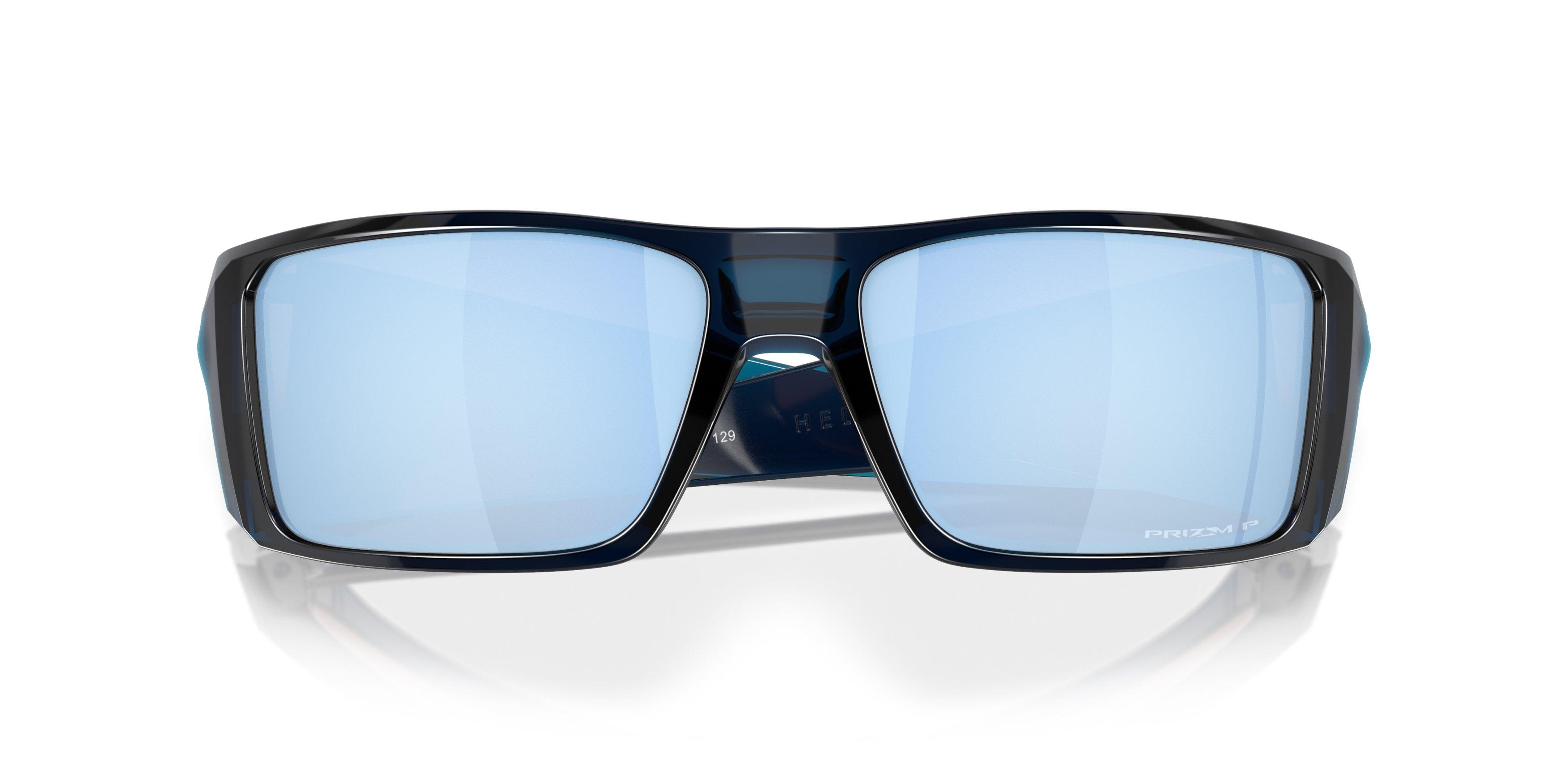 Oakley Heliostat Prizm Deep Water Polarized Sunglasses - Transparent Poseidon - BLUE Thumbnail View 7