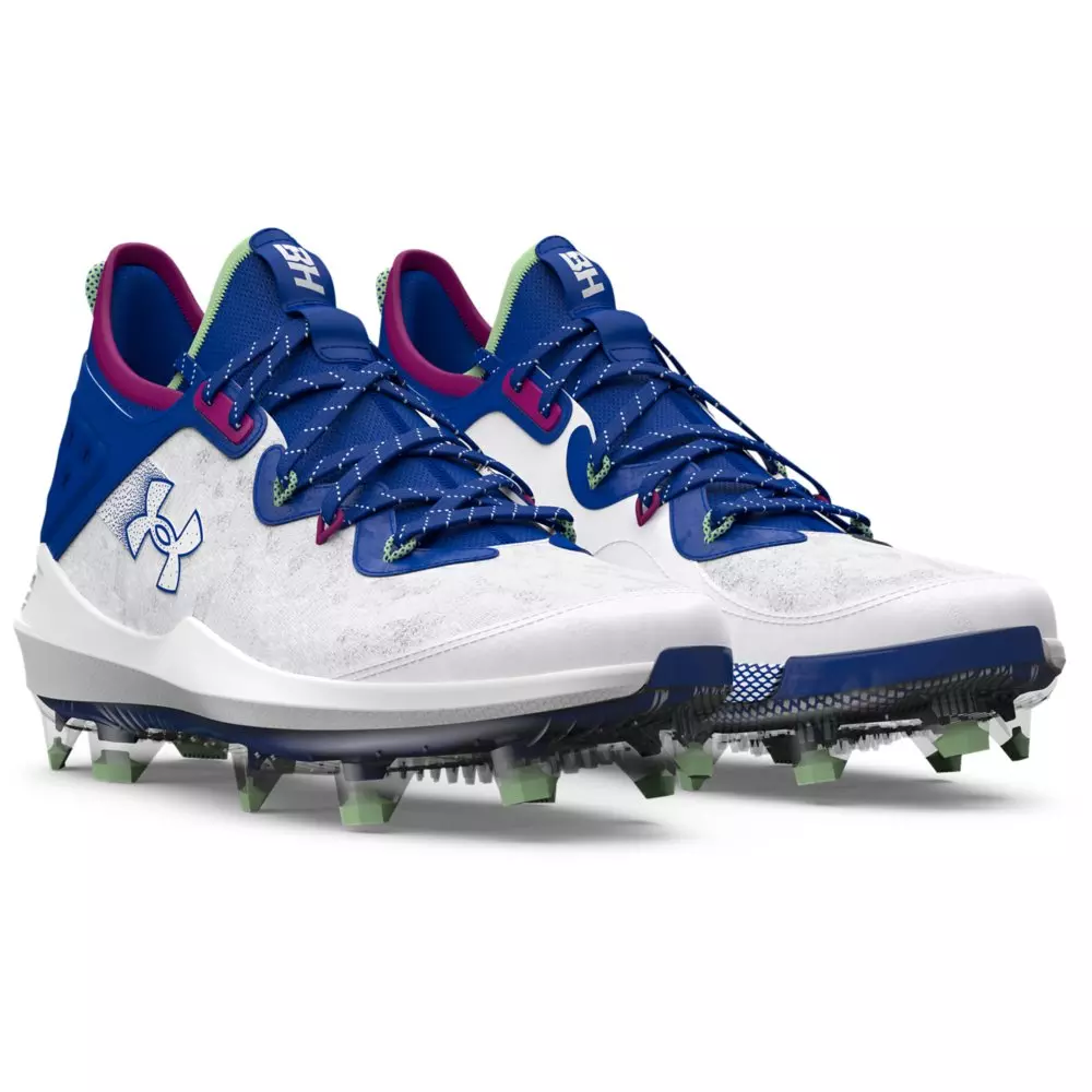 Under Armour Harper 8 Elite TPU "White/Royal" Men's Baseball Cleat - WHITE/ROYAL