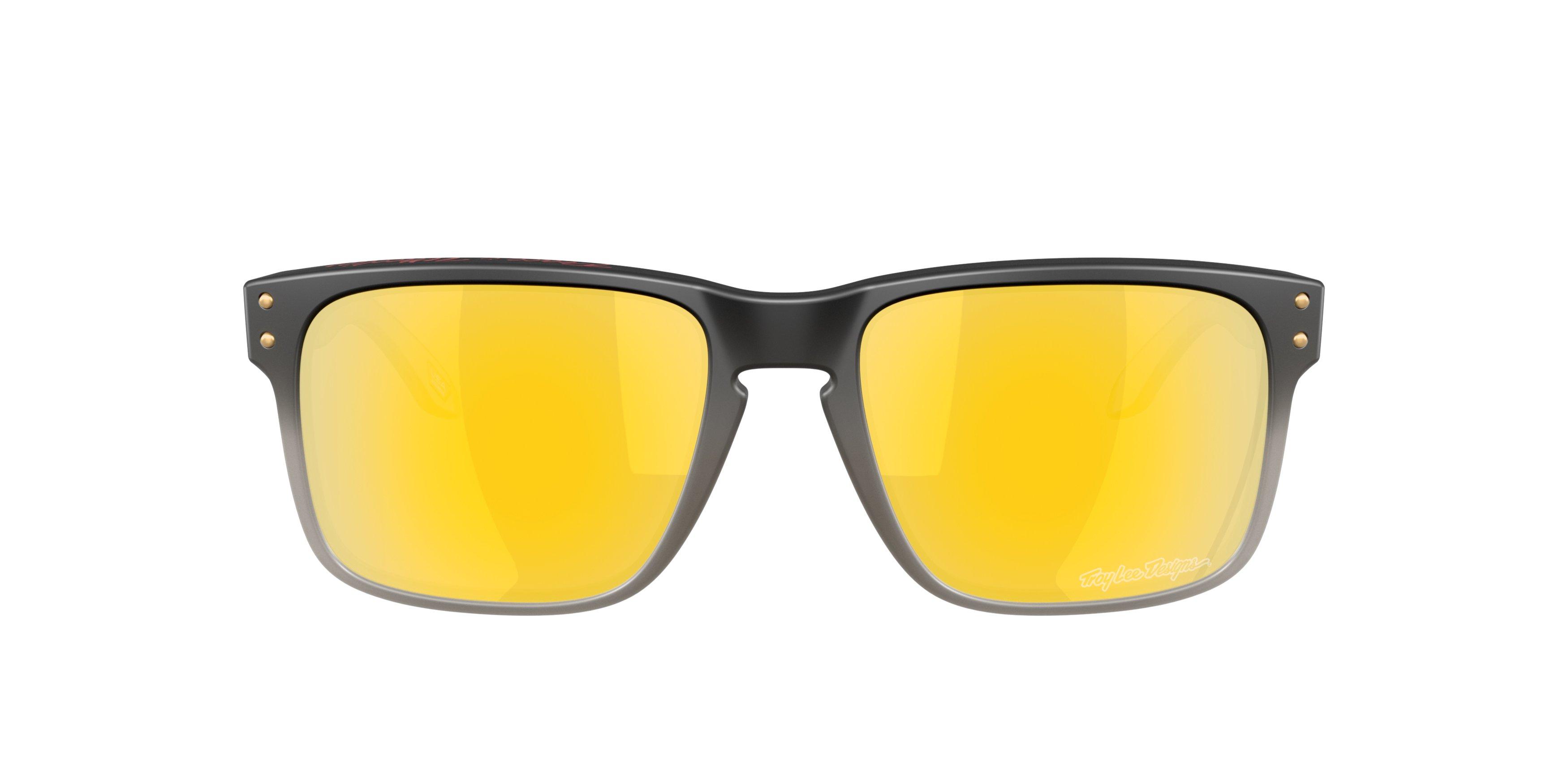 Oakley Holbrook Prizm 24K Polarized Sunglasses - Troy Lee Black - GREY/GOLD Thumbnail View 3