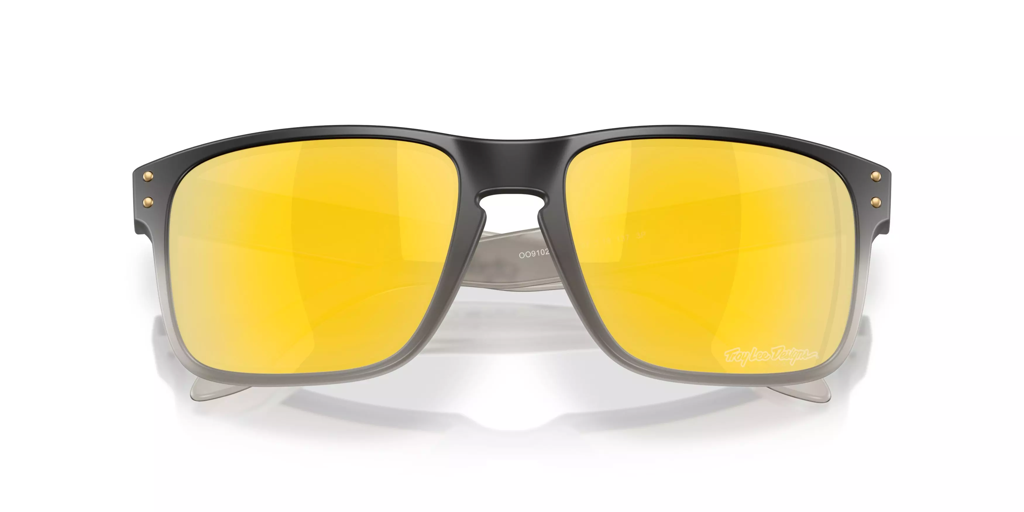 Oakley Holbrook Prizm 24K Polarized Sunglasses - Troy Lee Black - GREY/GOLD