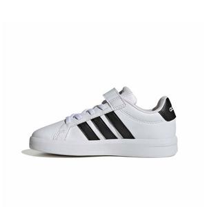 adidas Grand Court 3.0 "Ftwr White/Core Black/Ftwr White" Preschool Boys' Shoe - WHITE/BLACK/WHITE