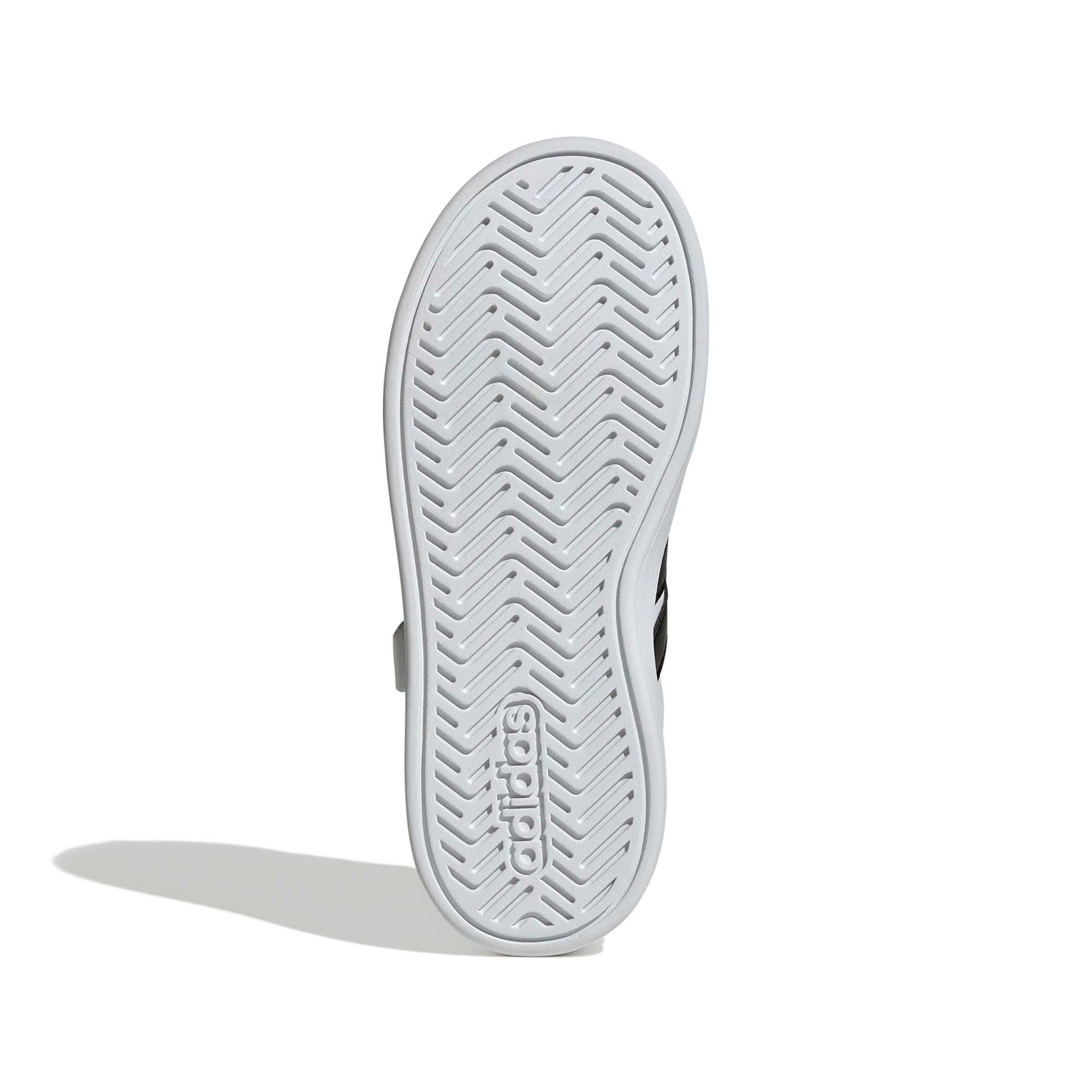 adidas Grand Court 3.0 "Ftwr White/Core Black/Ftwr White" Preschool Boys' Shoe - WHITE/BLACK/WHITE