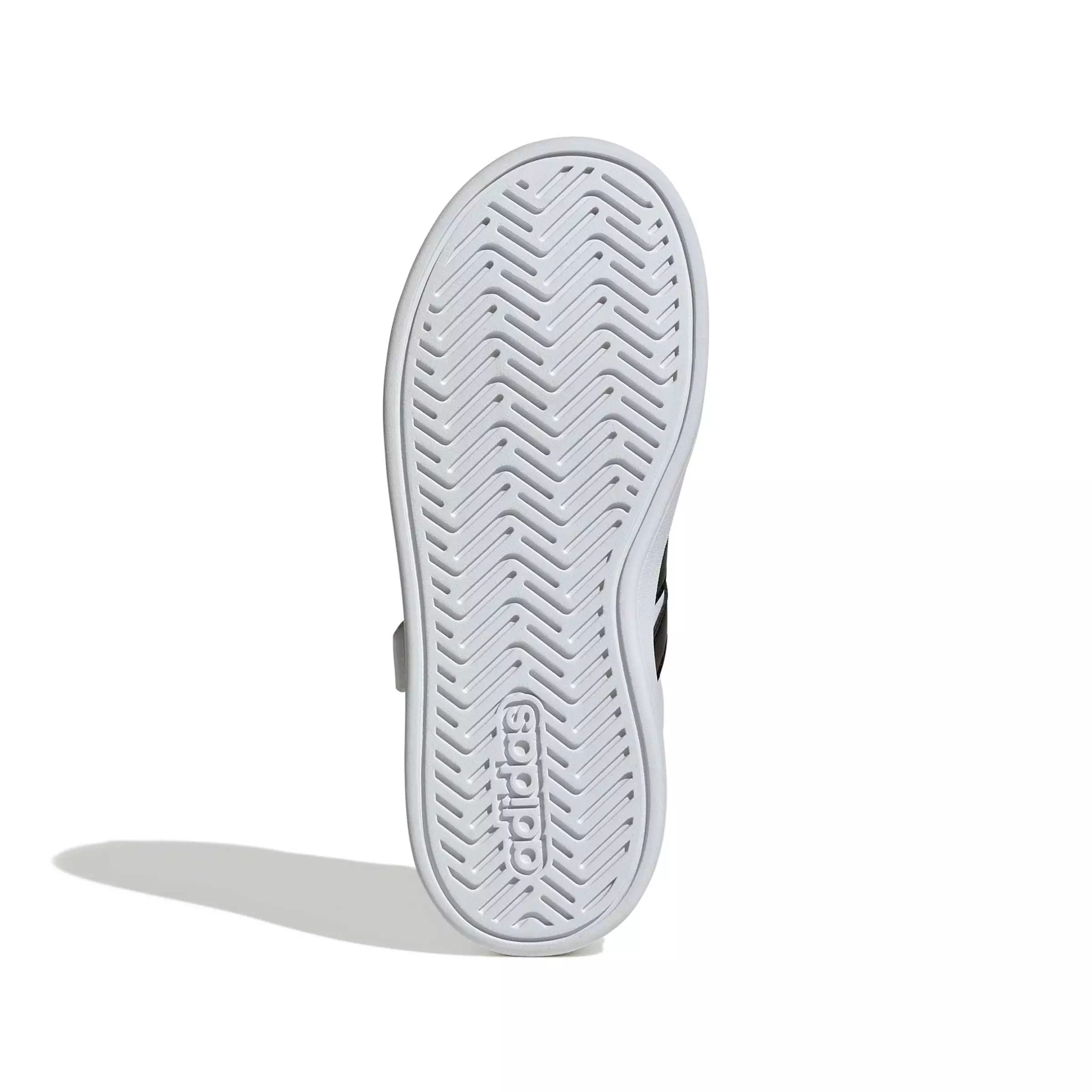 adidas Grand Court 3.0 "Ftwr White/Core Black/Ftwr White" Preschool Boys' Shoe - WHITE/BLACK/WHITE