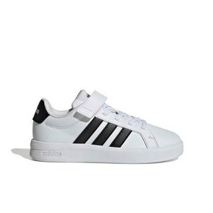 adidas Grand Court 3.0 "Ftwr White/Core Black/Ftwr White" Preschool Boys' Shoe - WHITE/BLACK/WHITE