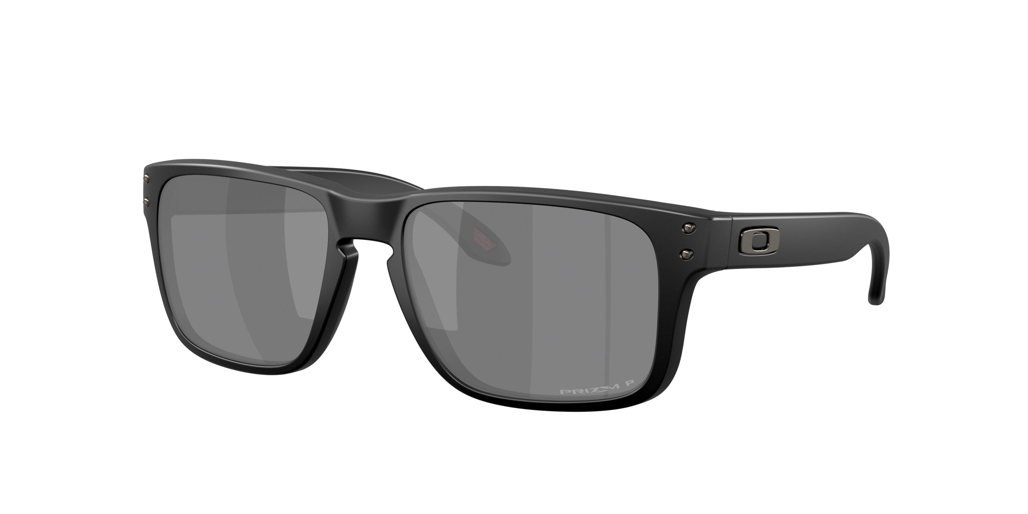Oakley Holbrook S Prizm Black Polarized Sunglasses - Matte Black - BLACK/GREY Thumbnail View 1