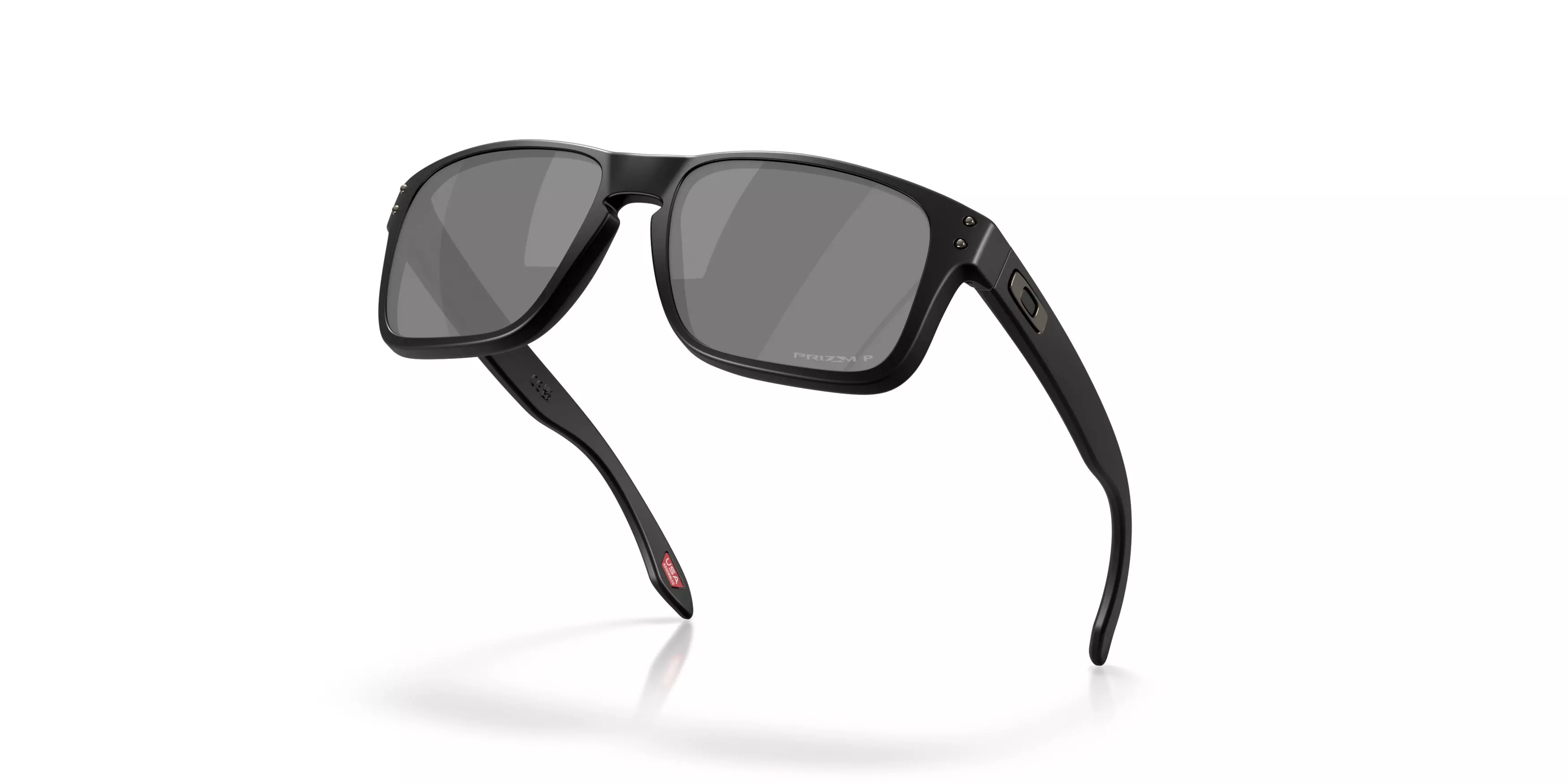 Oakley Holbrook S Prizm Black Polarized Sunglasses - Matte Black - BLACK/GREY