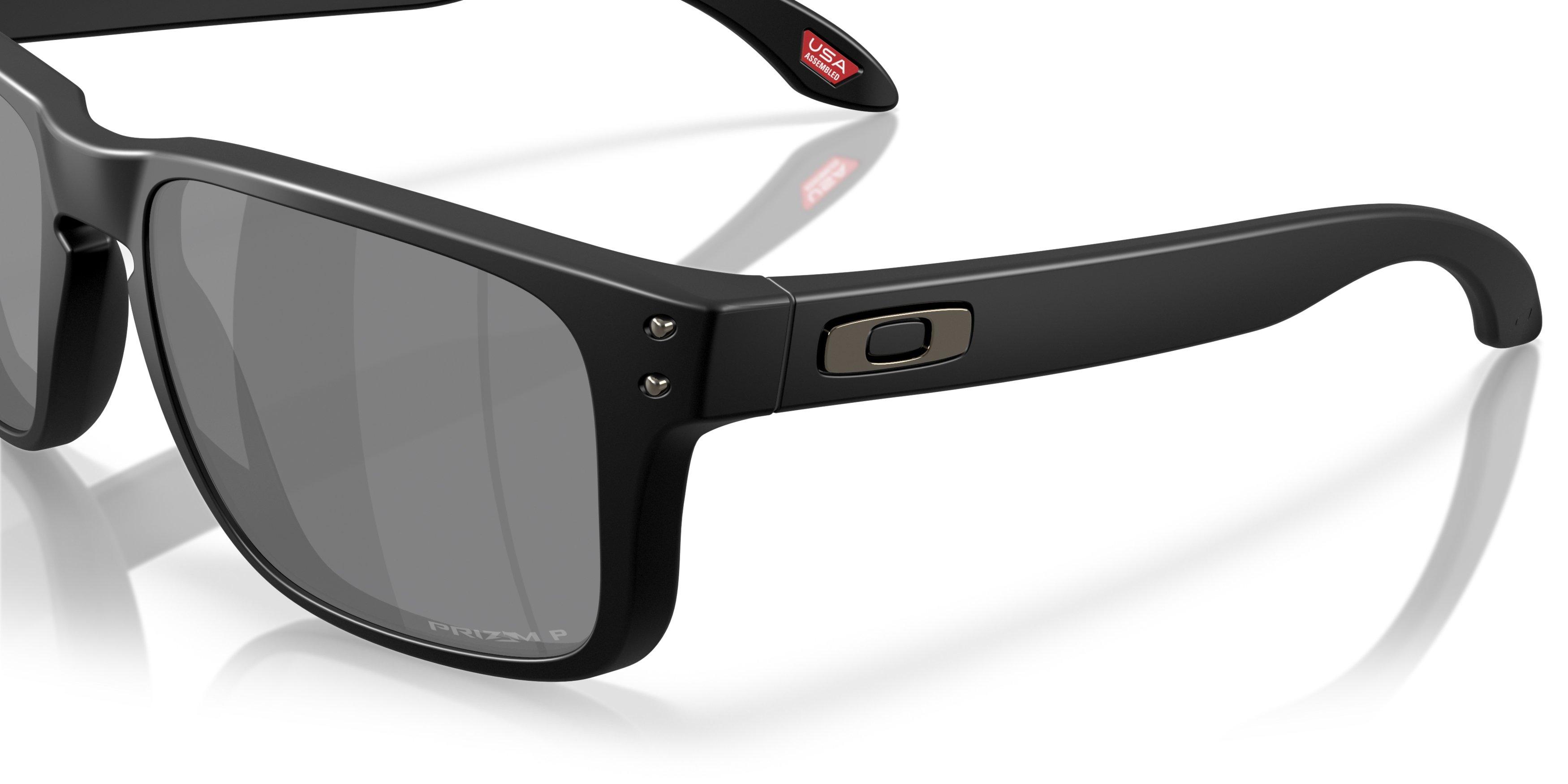 Oakley Holbrook S Prizm Black Polarized Sunglasses - Matte Black - BLACK/GREY Thumbnail View 5