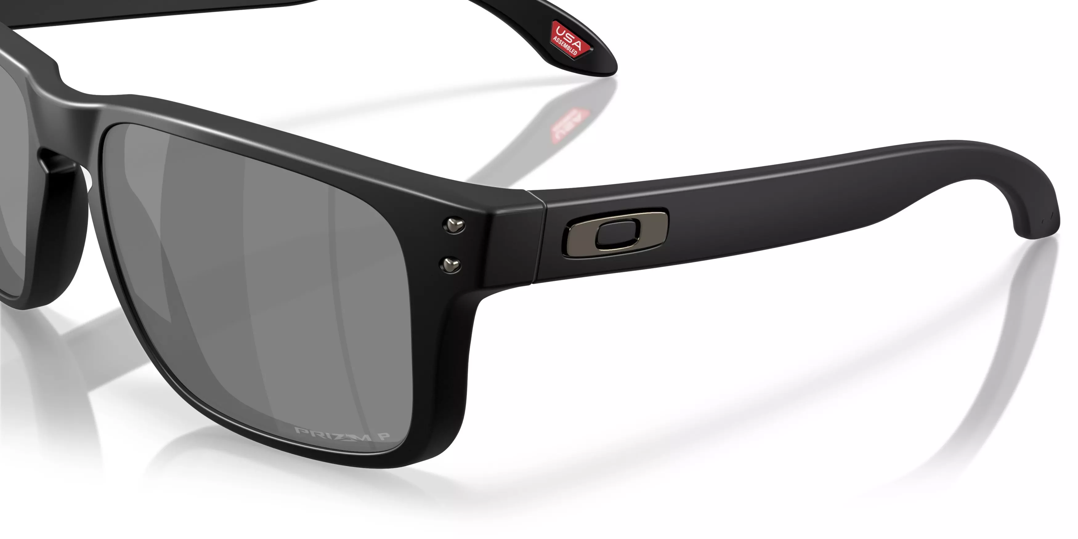 Oakley Holbrook S Prizm Black Polarized Sunglasses - Matte Black - BLACK/GREY