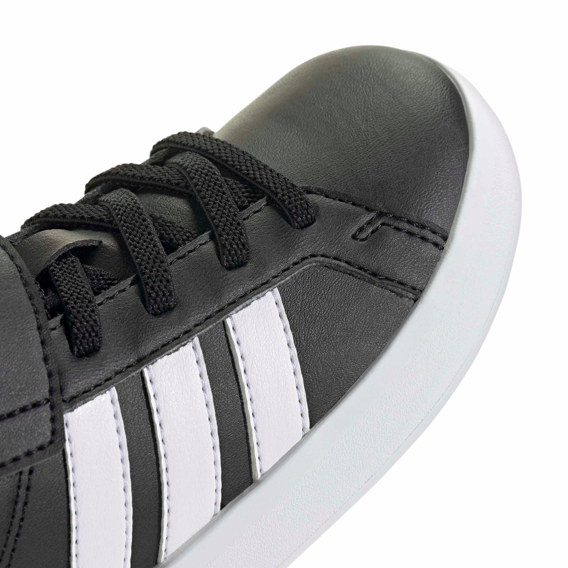 adidas Grand Court 3.0 "Core Black/Ftwr White/Ftwr White" Preschool Boys' Shoe - BLACK/WHITE/WHITE