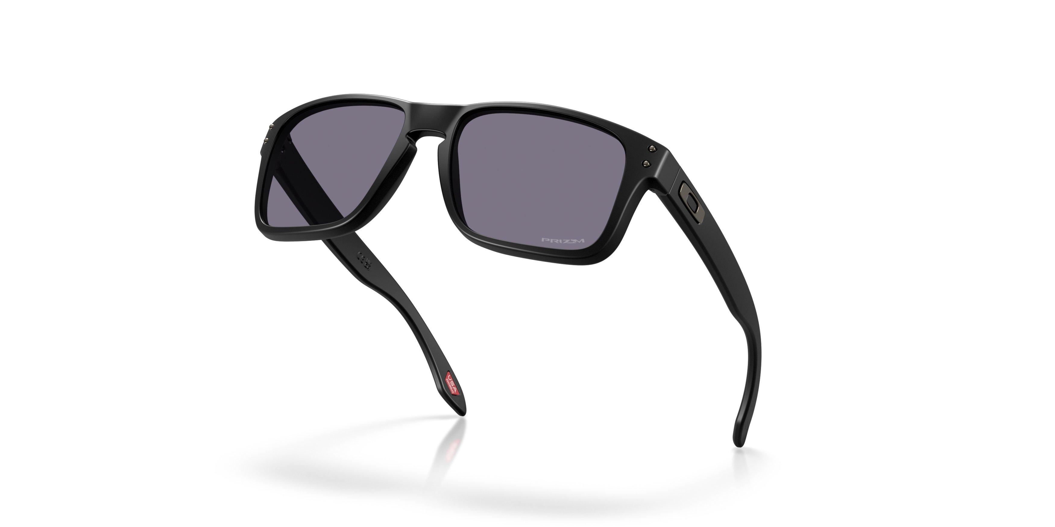 Oakley Holbrook S Prizm Grey Sunglasses - Matte Black - BLACK/GREY Thumbnail View 4