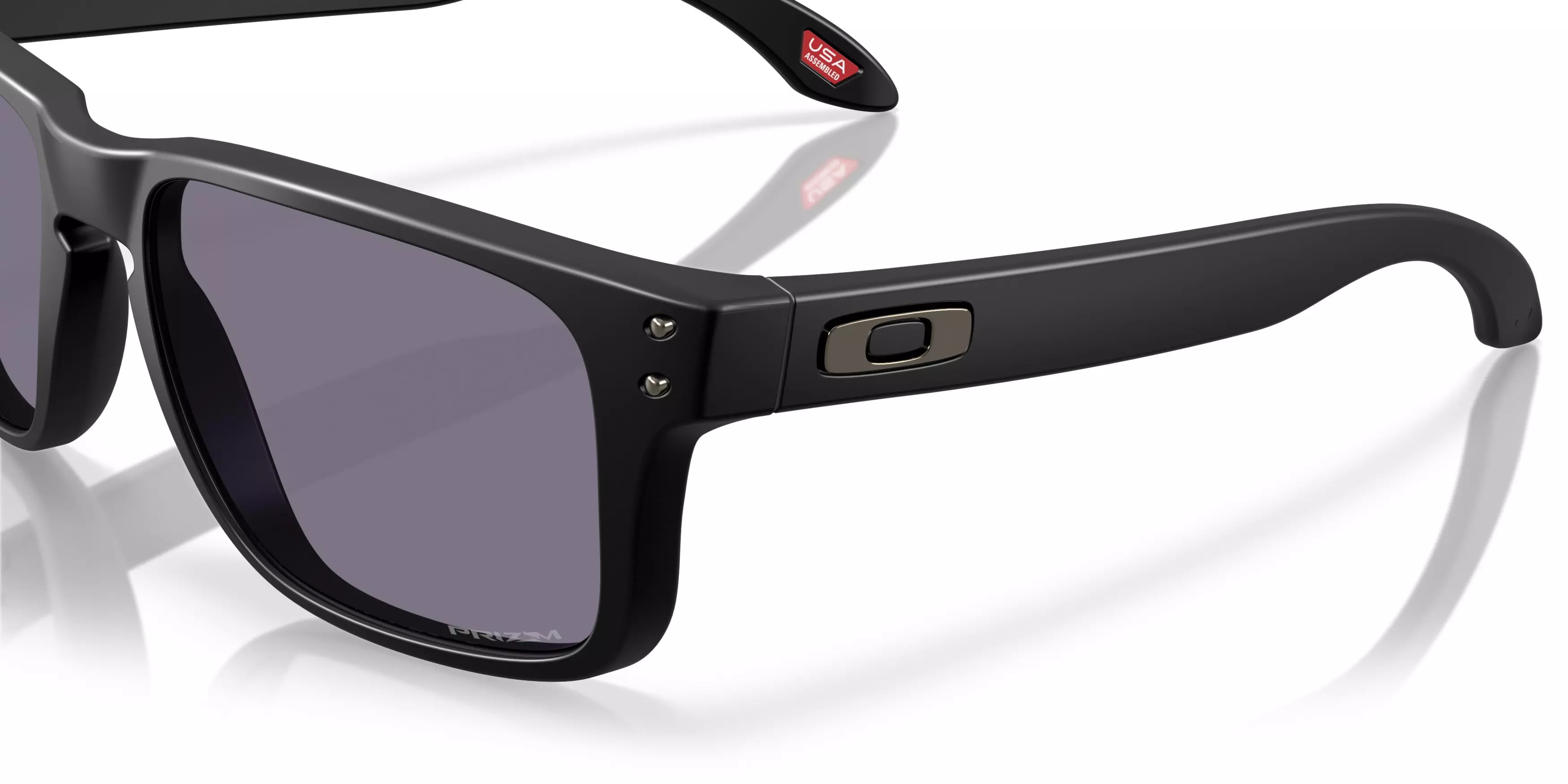 Oakley Holbrook S Prizm Grey Sunglasses - Matte Black - BLACK/GREY