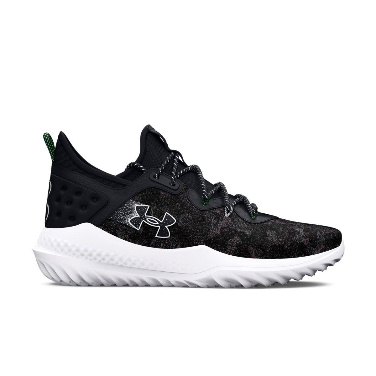 Under Armour Harper 8 Turf "Black/Metallic Silver" Men's Baseball Cleat - BLACK/SILVER Thumbnail View 1