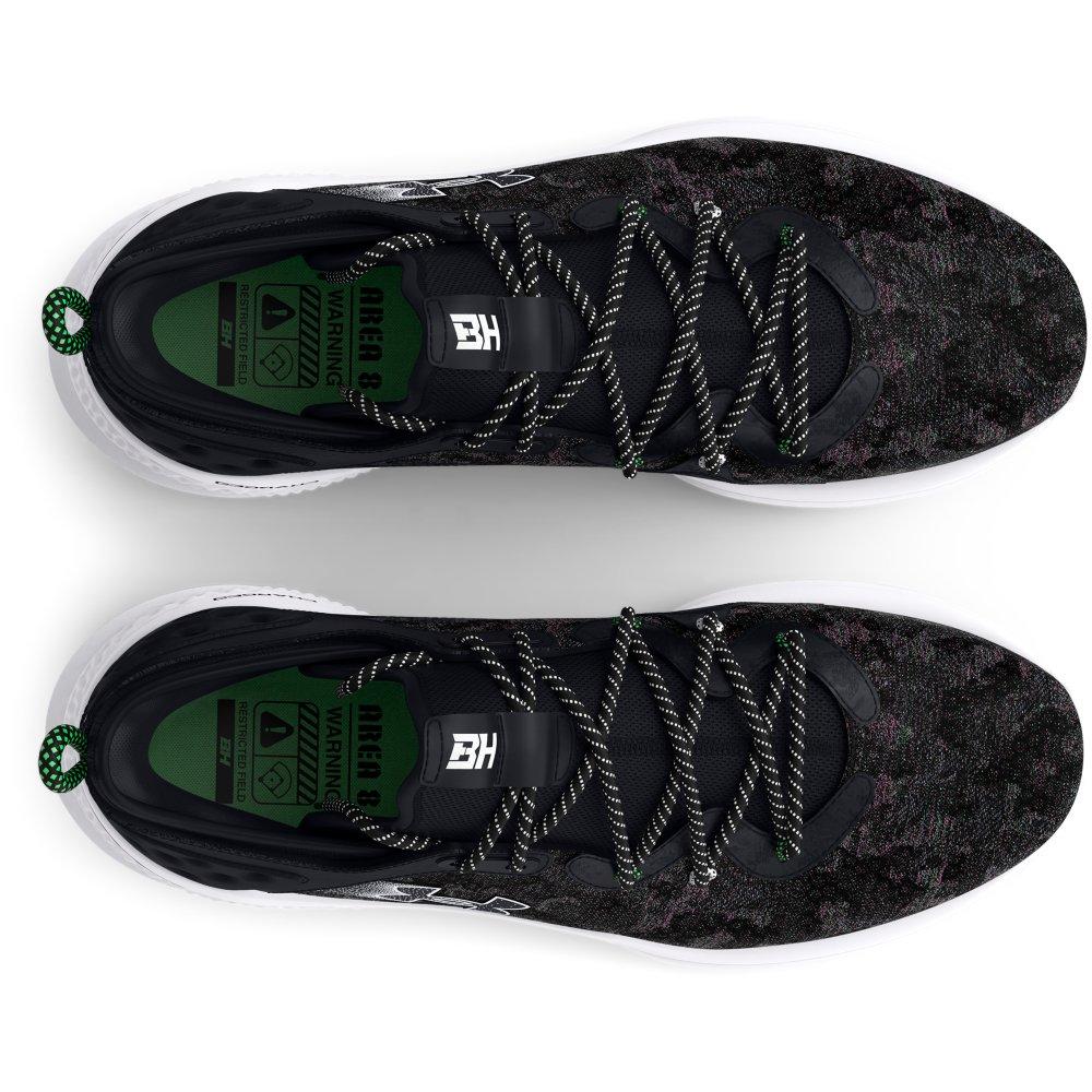 Under Armour Harper 8 Turf "Black/Metallic Silver" Men's Baseball Cleat - BLACK/SILVER Thumbnail View 3