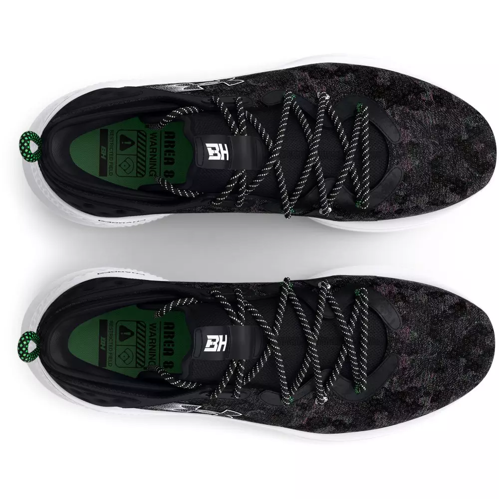 Under Armour Harper 8 Turf "Black/Metallic Silver" Men's Baseball Cleat - BLACK/SILVER