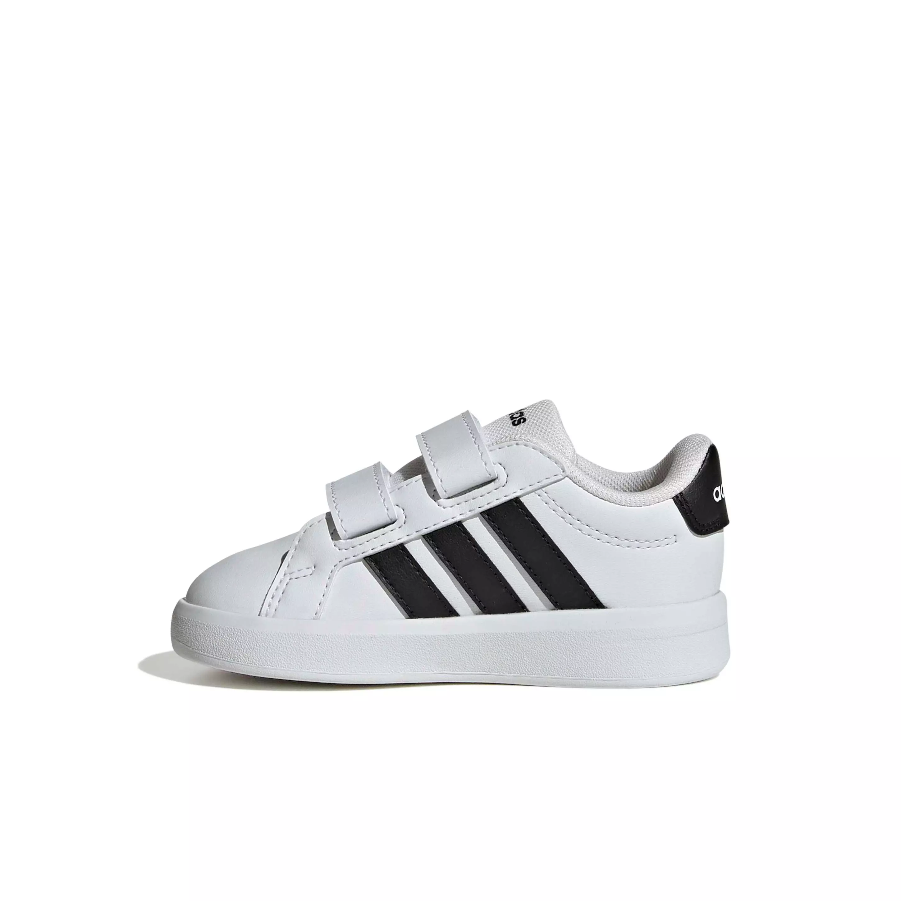 adidas Grand Court 3.0 "Ftwr White/Core Black/Ftwr White" Infant Boys' Shoe - WHITE/BLACK/WHITE