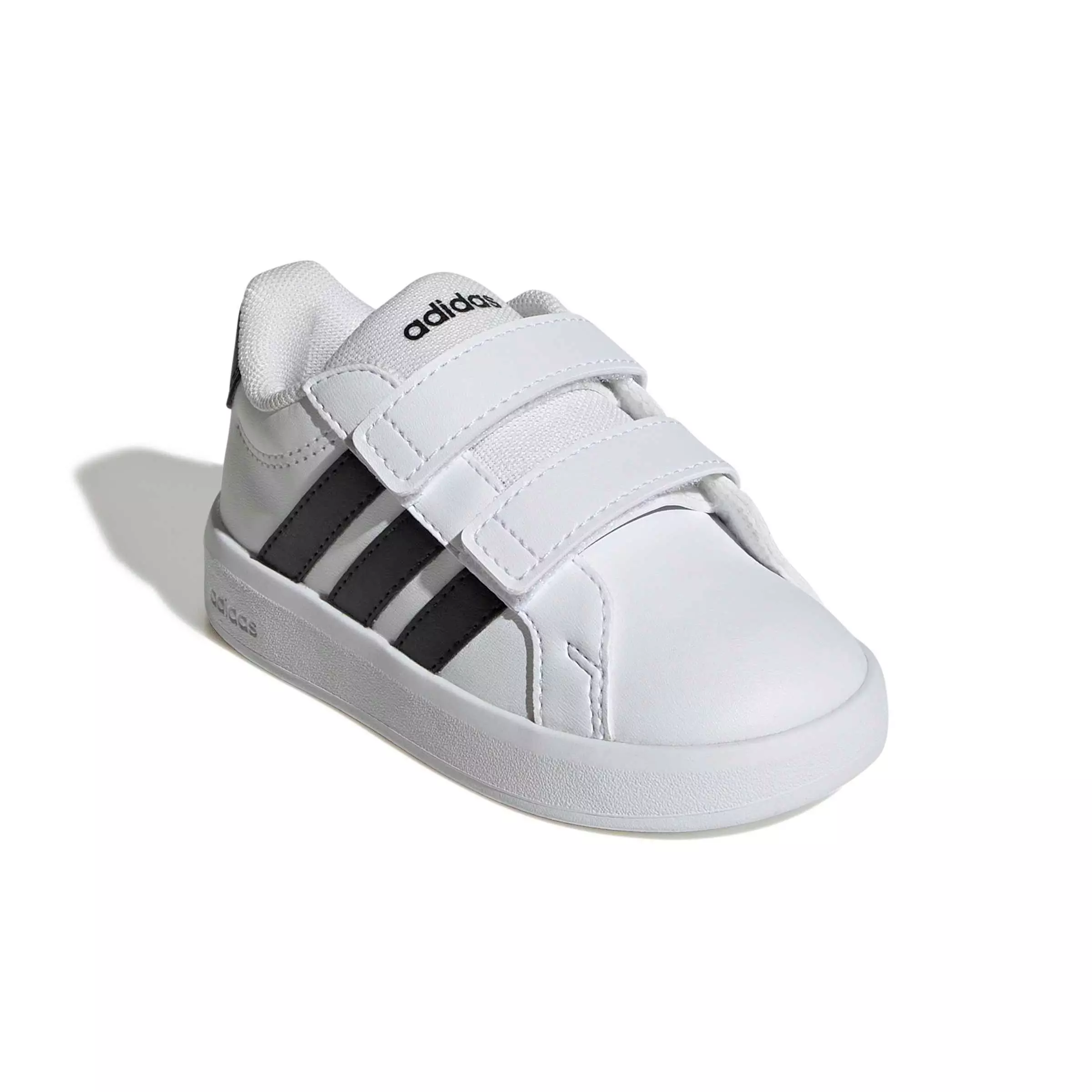 adidas Grand Court 3.0 "Ftwr White/Core Black/Ftwr White" Infant Boys' Shoe - WHITE/BLACK/WHITE