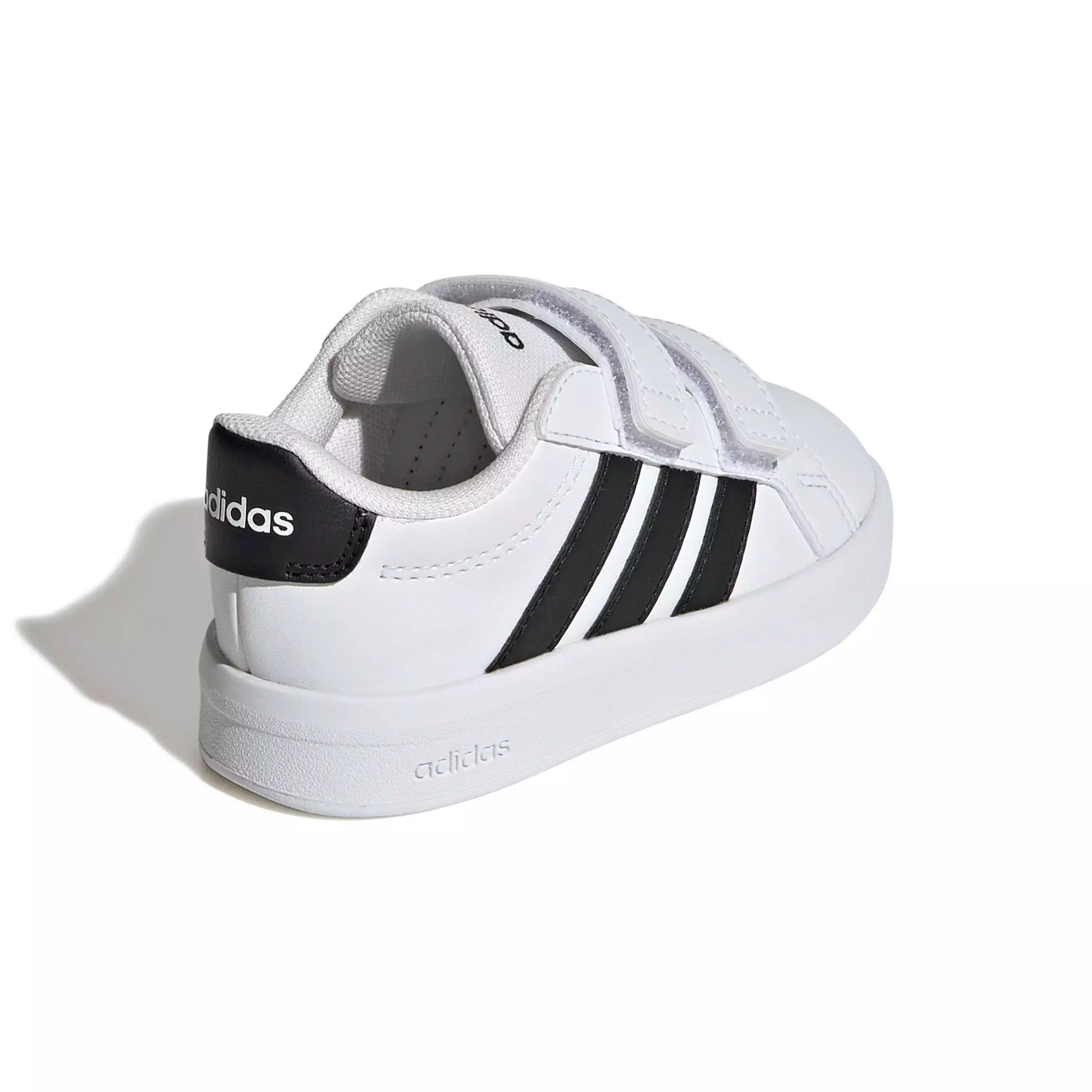 adidas Grand Court 3.0 "Ftwr White/Core Black/Ftwr White" Infant Boys' Shoe - WHITE/BLACK/WHITE