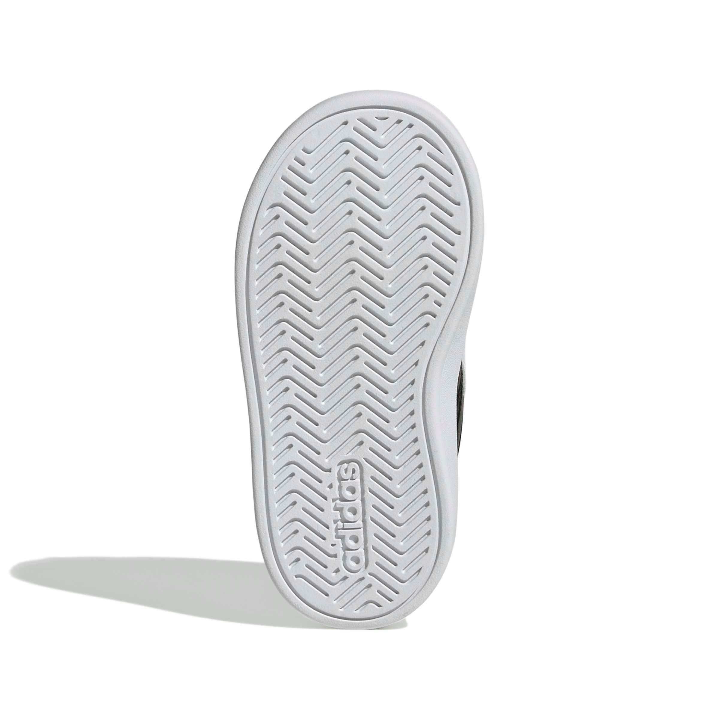 adidas Grand Court 3.0 "Ftwr White/Core Black/Ftwr White" Infant Boys' Shoe - WHITE/BLACK/WHITE