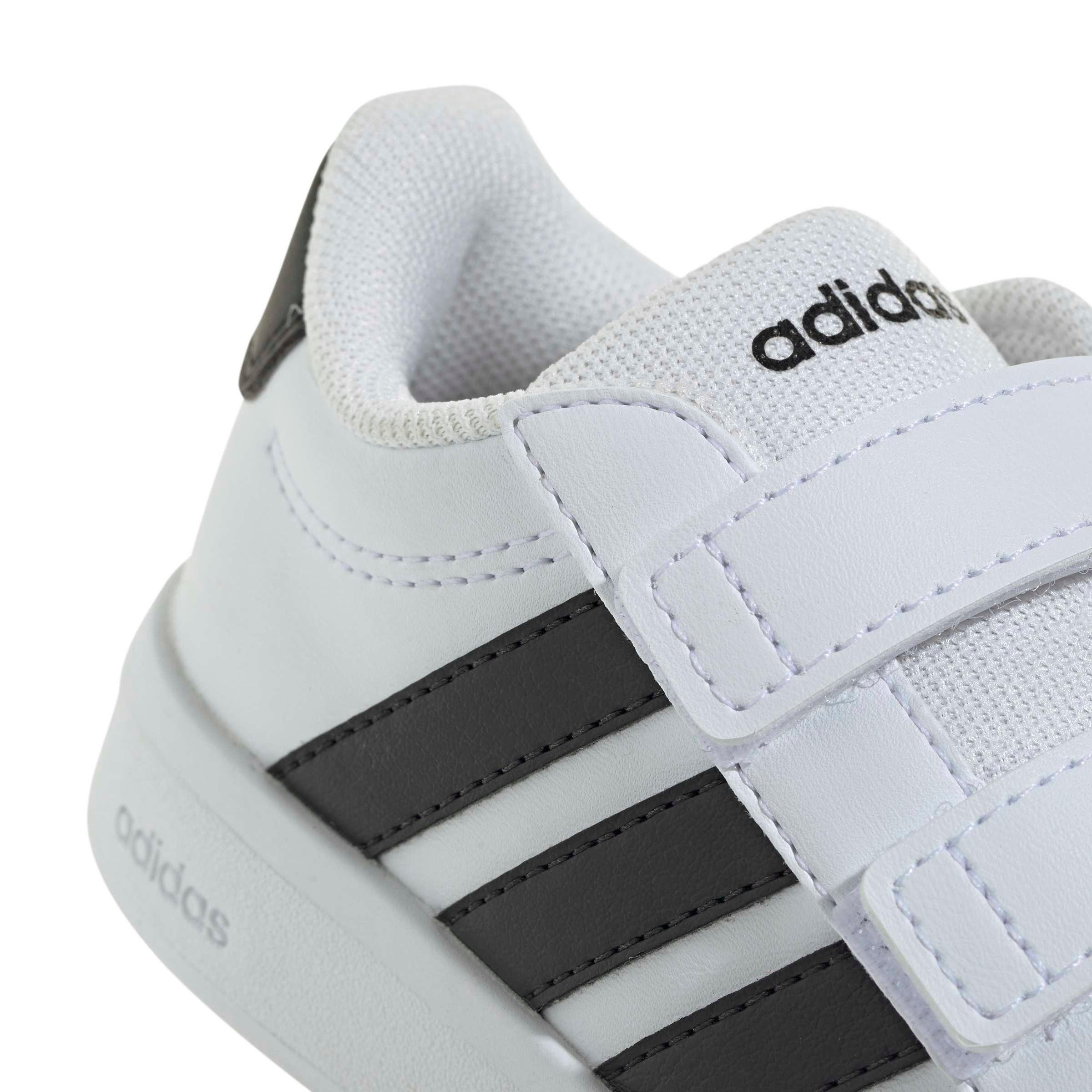 adidas Grand Court 3.0 "Ftwr White/Core Black/Ftwr White" Infant Boys' Shoe - WHITE/BLACK/WHITE