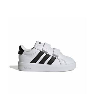 adidas Grand Court 3.0 "Ftwr White/Core Black/Ftwr White" Infant Boys' Shoe - WHITE/BLACK/WHITE