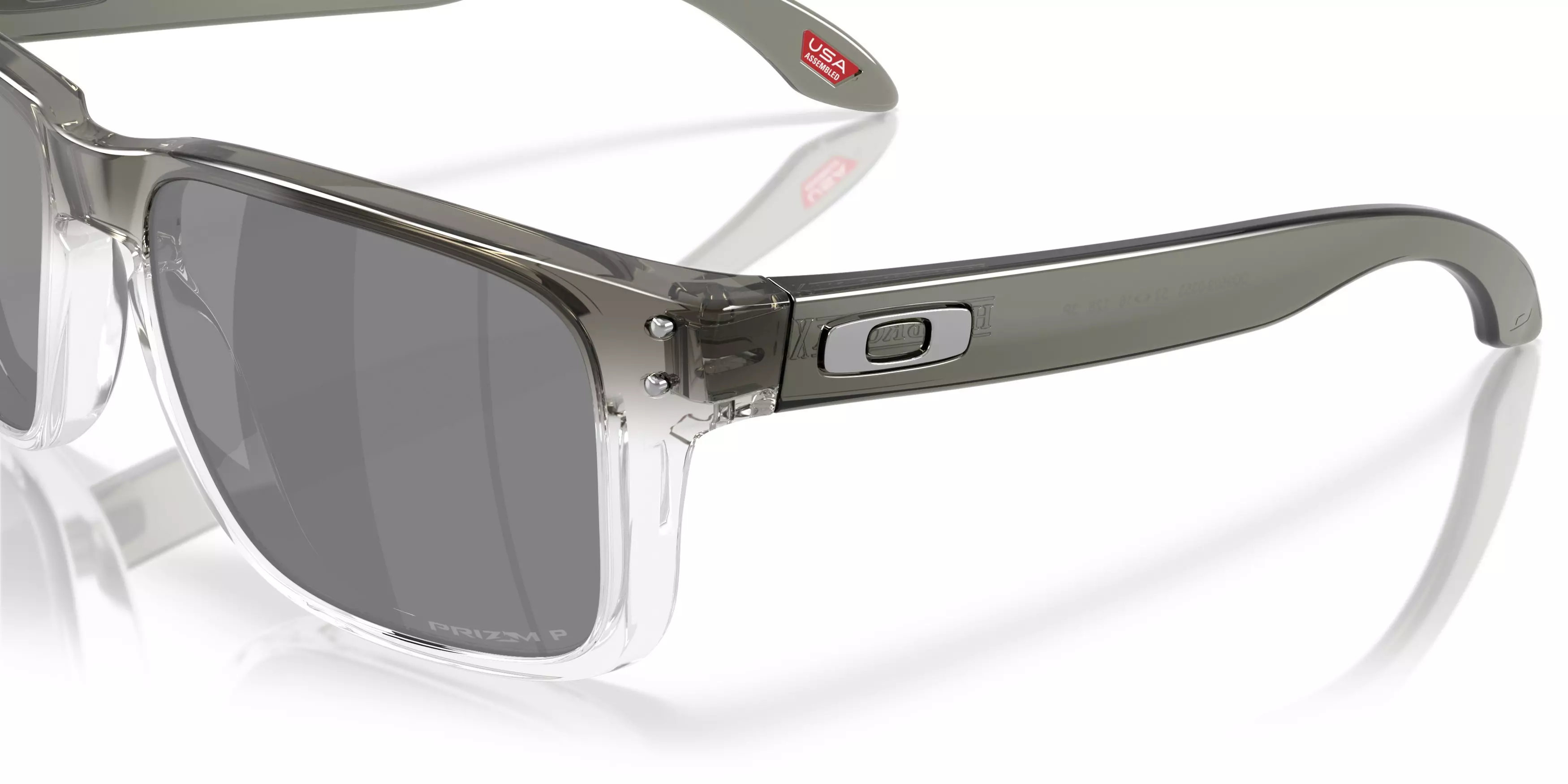 Oakley Holbrook S Prizm Black Polarized Sunglasses - Dark Ink Fade - BLACK/GREY