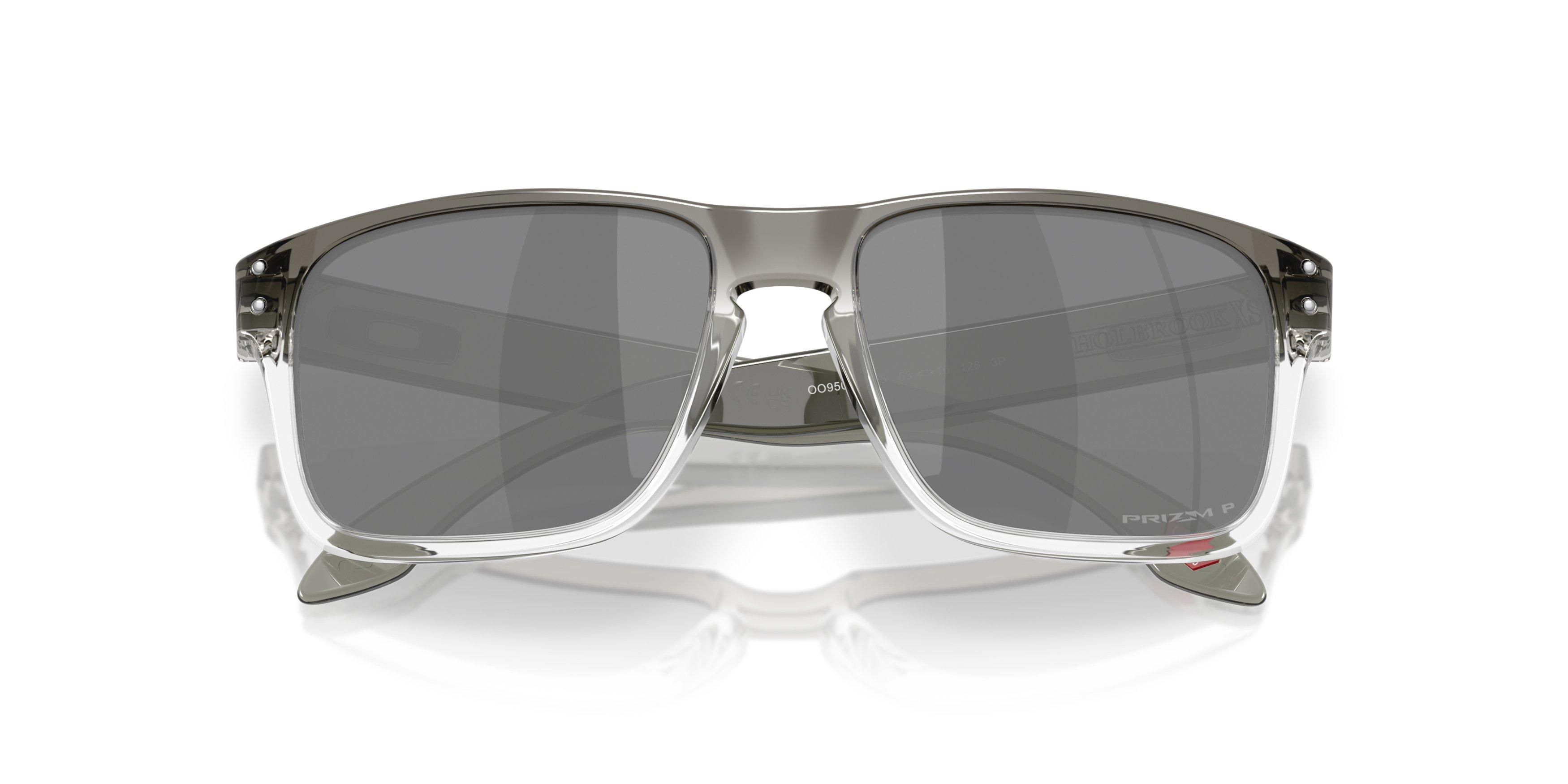 Oakley Holbrook S Prizm Black Polarized Sunglasses - Dark Ink Fade - BLACK/GREY Thumbnail View 7